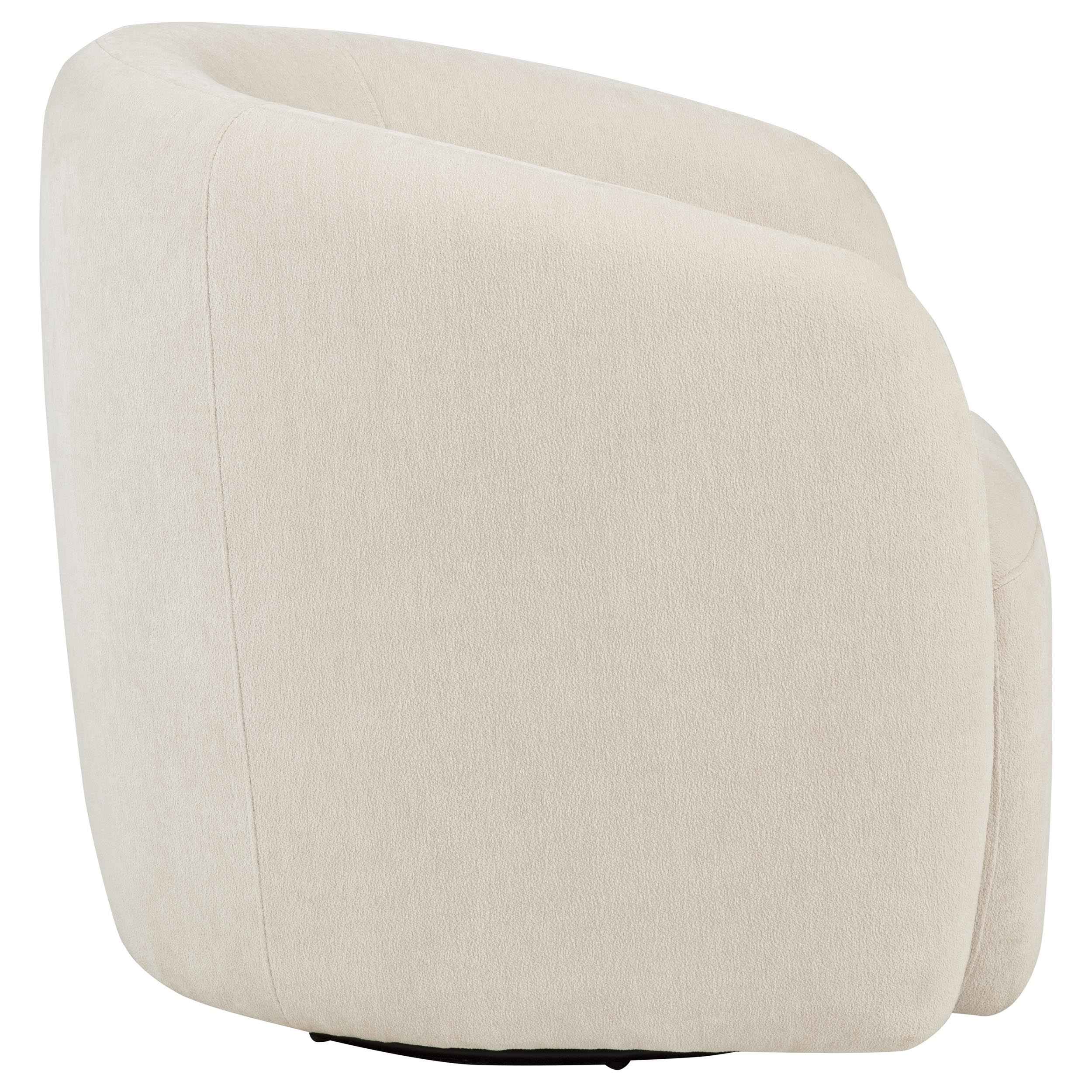 Gerley Beige Chenille Upholstered Swivel Accent Chair - Image 7