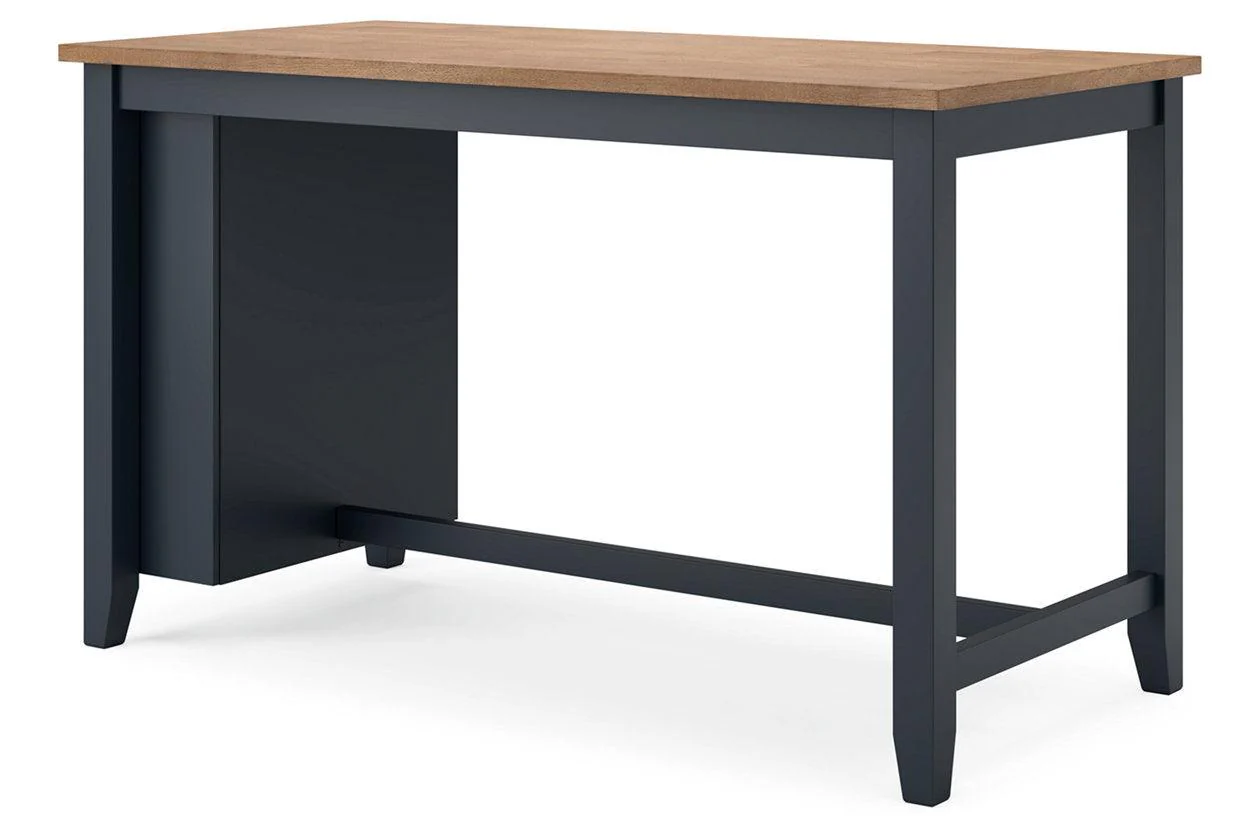 Gesthaven Natural/Blue Counter Height Dining Table and 2 Barstools - Image 2