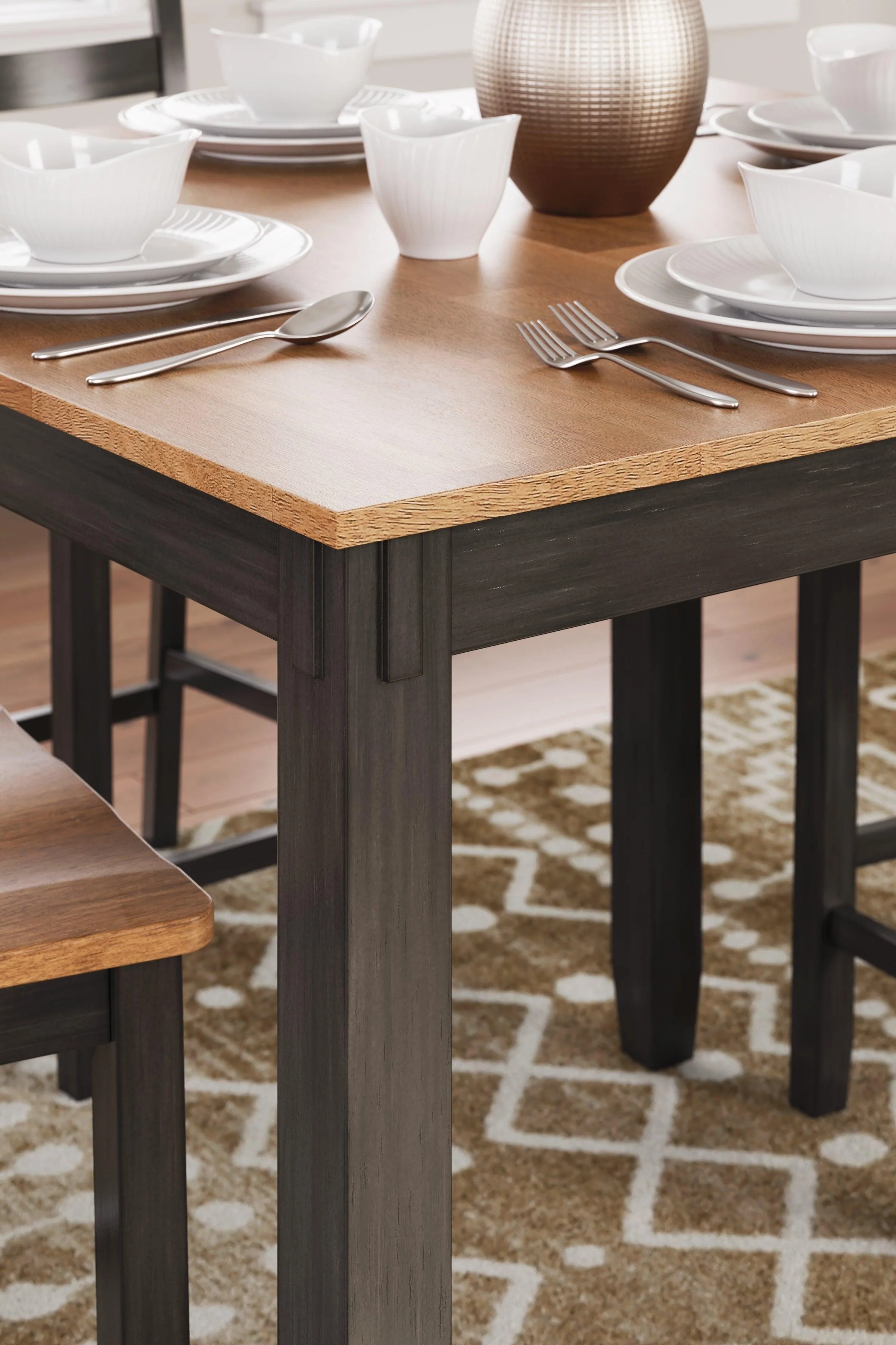 Gesthaven Natural/Brown Counter Height Dining Table and 4 Barstools - Image 3