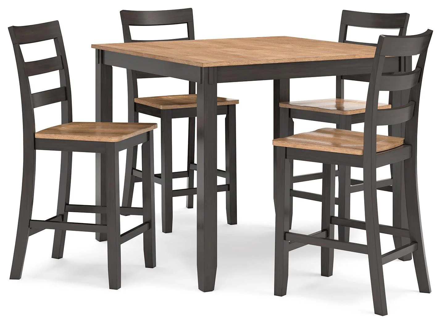 Gesthaven Natural/Brown Counter Height Dining Table and 4 Barstools - Image 5