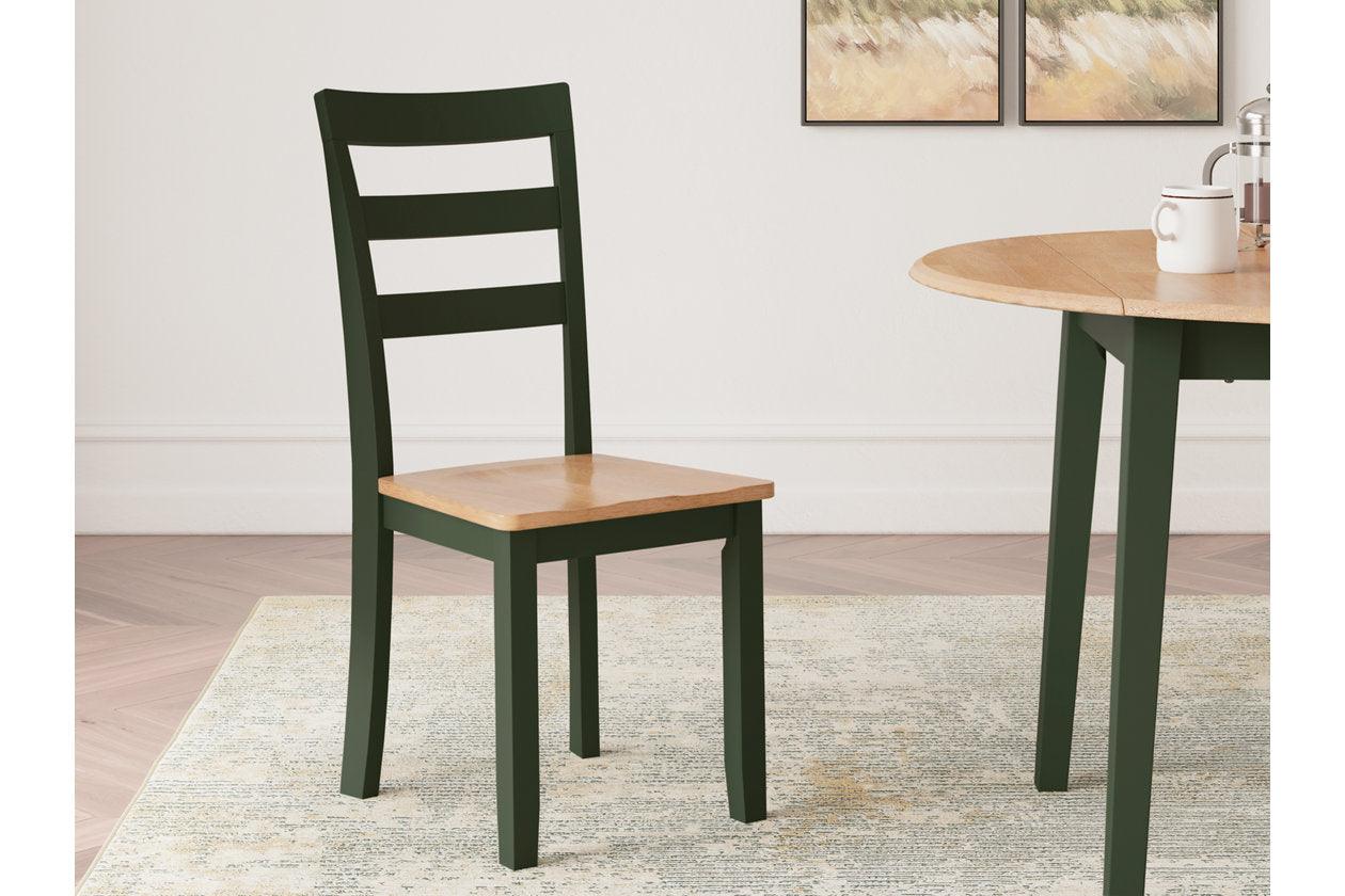 Gesthaven Natural/Green Dining Table and 2 Chairs - Image 11