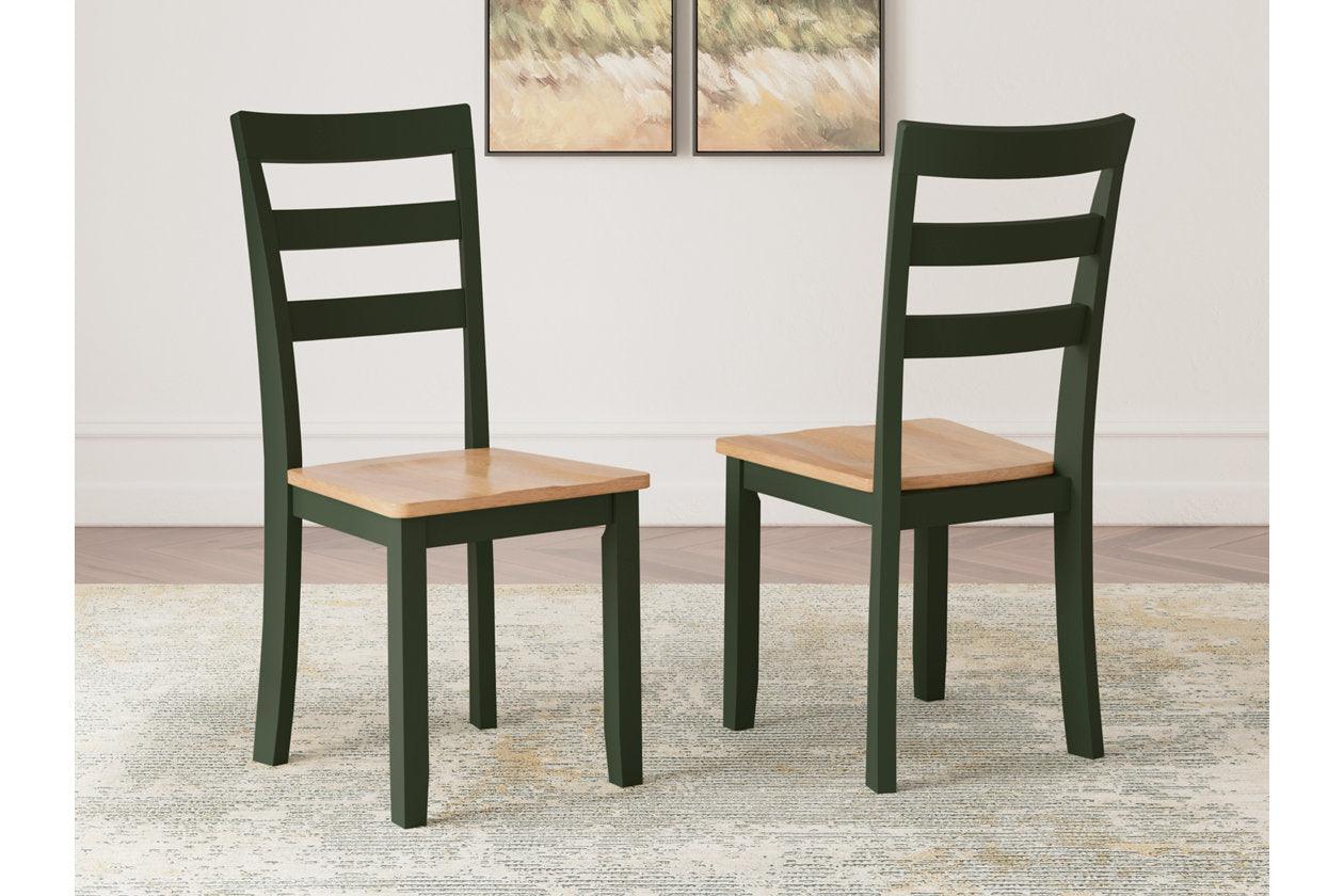 Gesthaven Natural/Green Dining Table and 2 Chairs - Image 12
