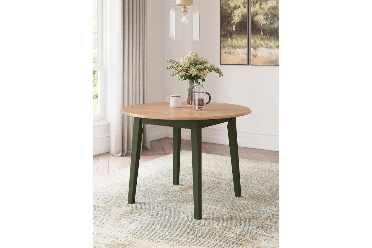 Gesthaven Natural/Green Dining Table and 2 Chairs - Image 14