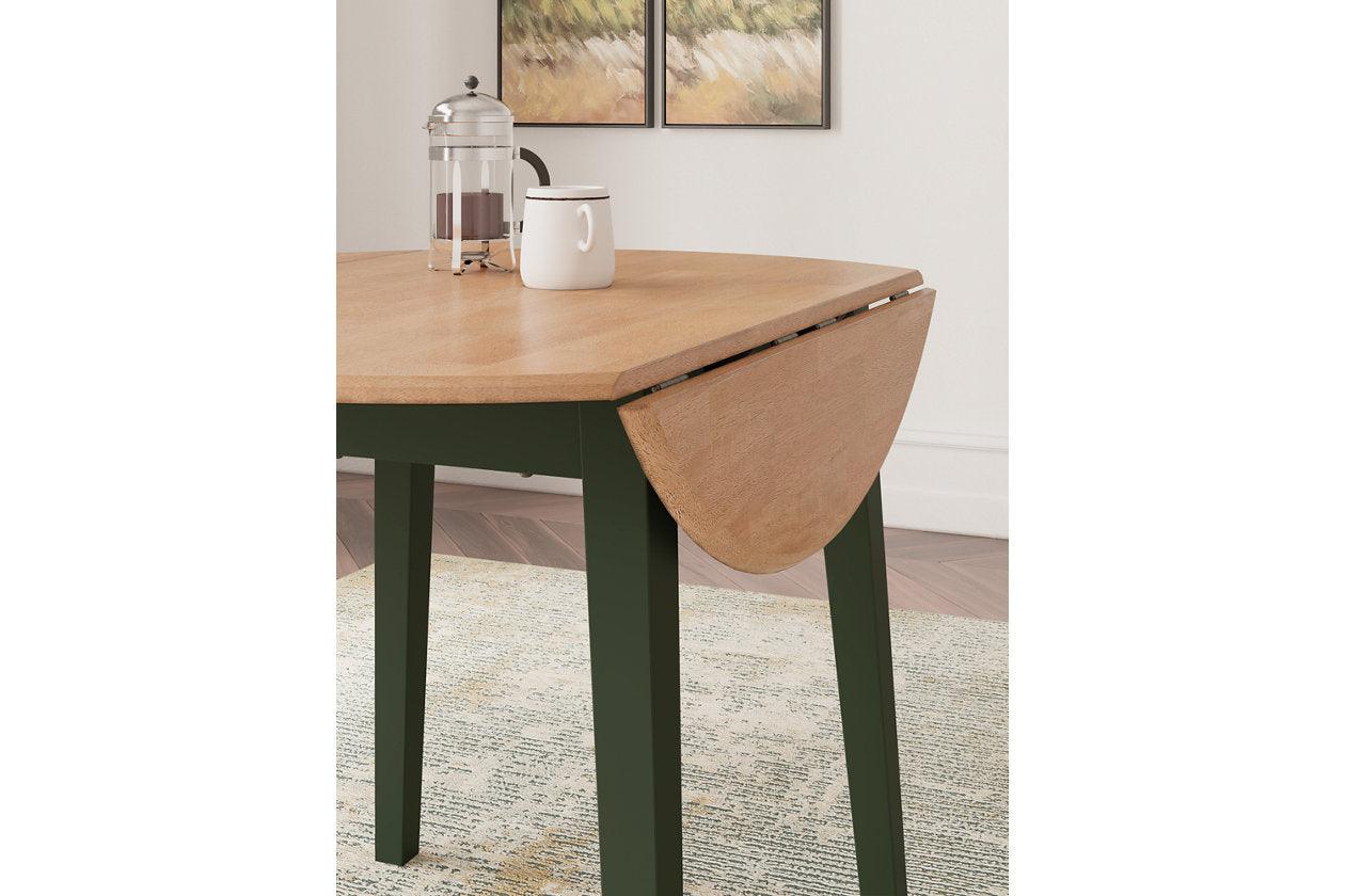 Gesthaven Natural/Green Dining Table and 2 Chairs - Image 15