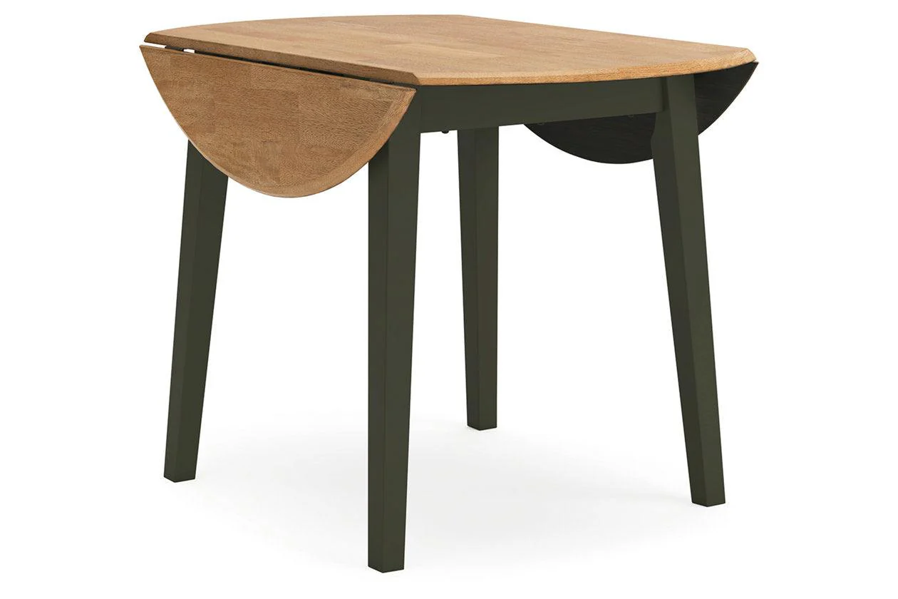 Gesthaven Natural/Green Dining Table and 2 Chairs - Image 9