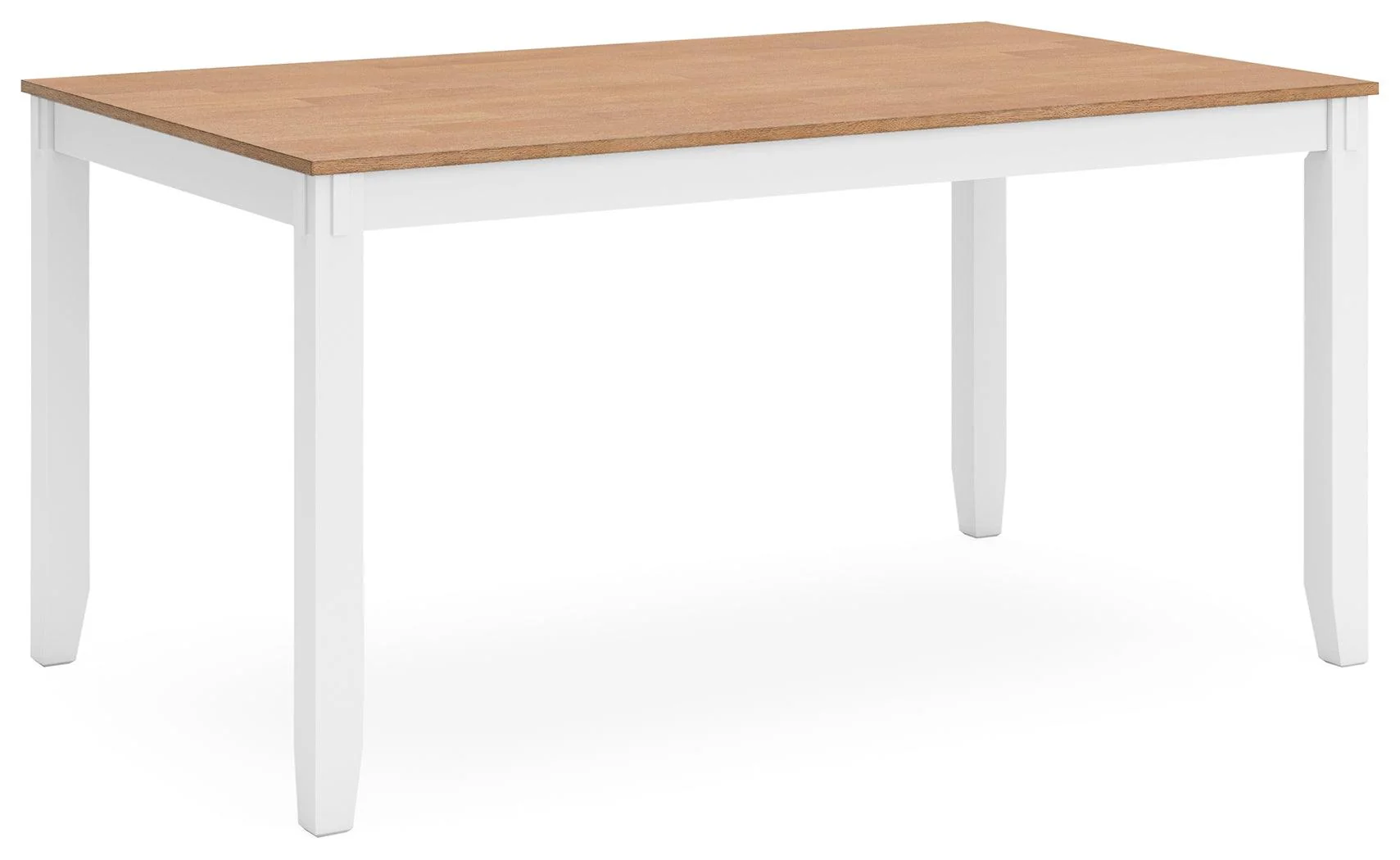 Gesthaven Natural/White Dining Table with 4 Chairs and Bench - Image 3