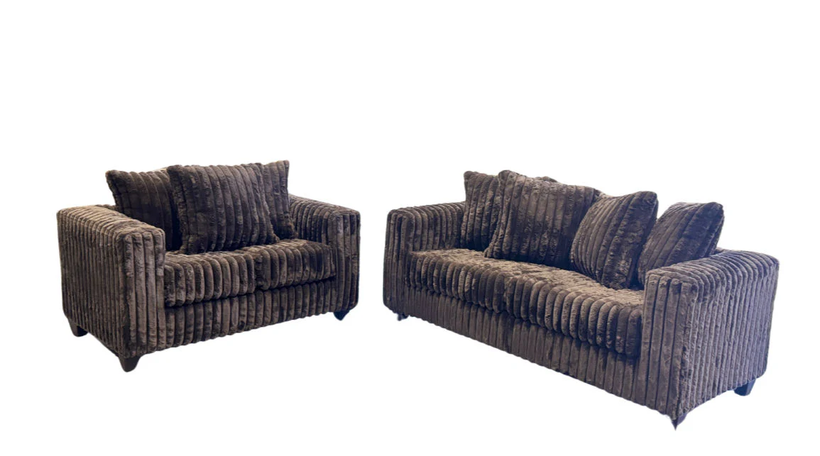 Gia Chocolate Sofa & Loveseat - Image 2