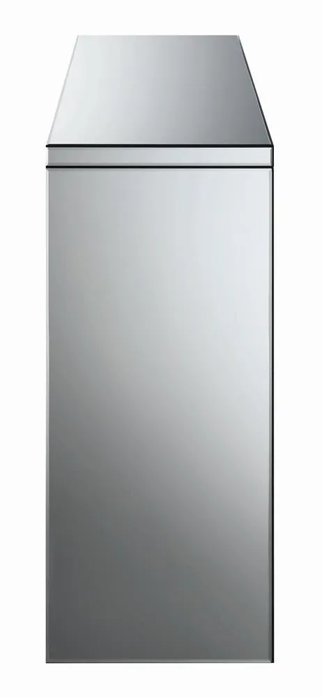 Gillian Silver/Clear Rectangular Sofa Table Mirror - Image 5