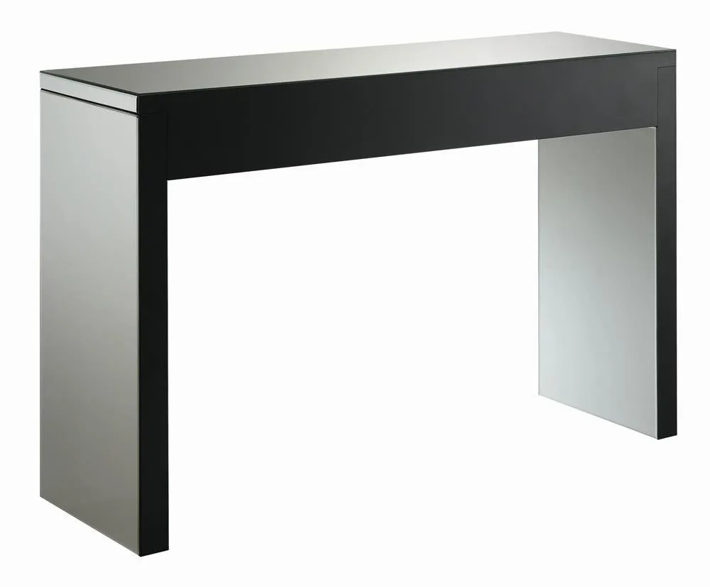 Gillian Silver/Clear Rectangular Sofa Table Mirror - Image 7