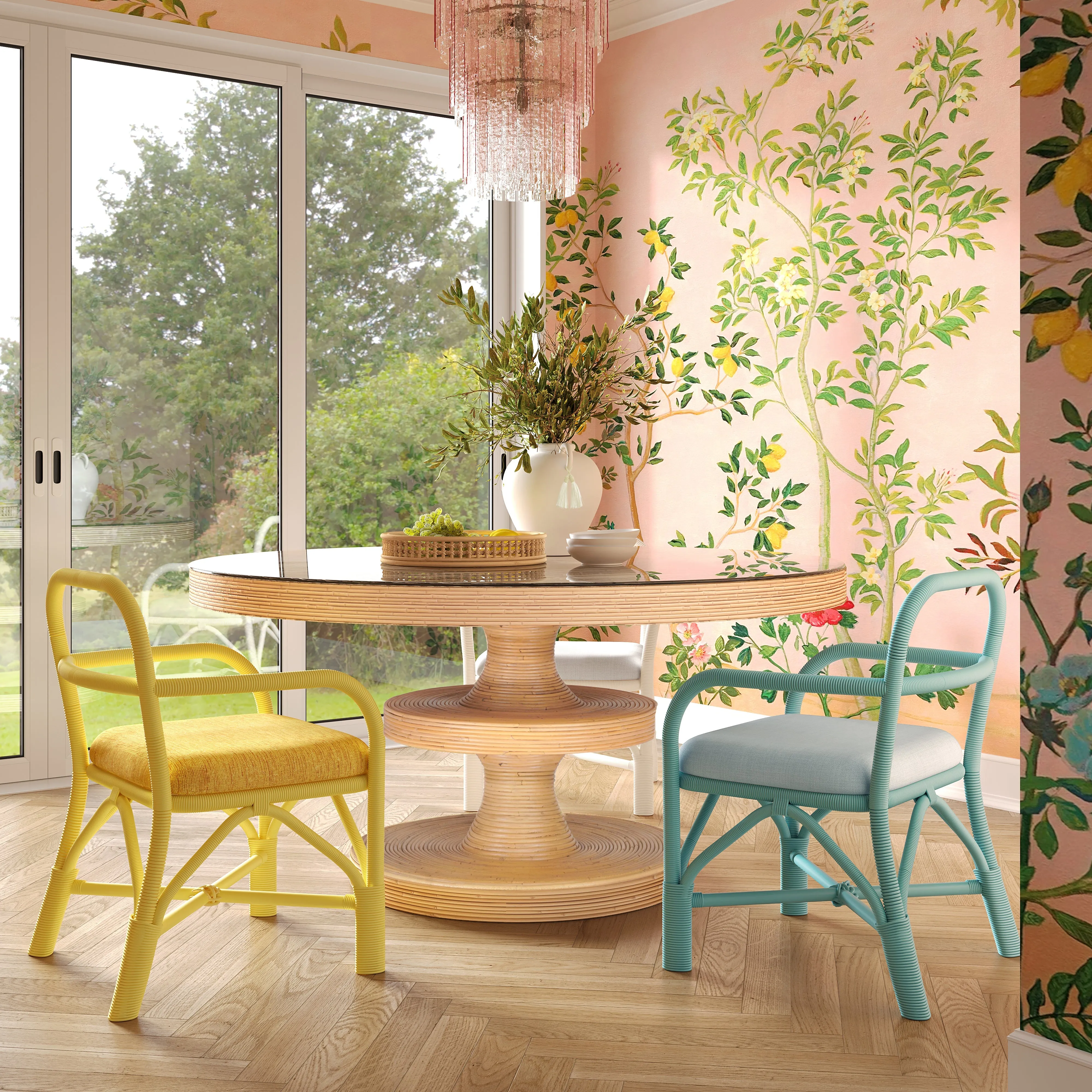 Ginny Rattan Dining Chair - Image 7