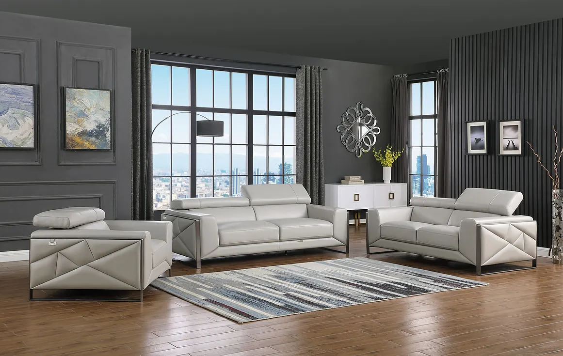 Giorgio Light Grey Living Room Set