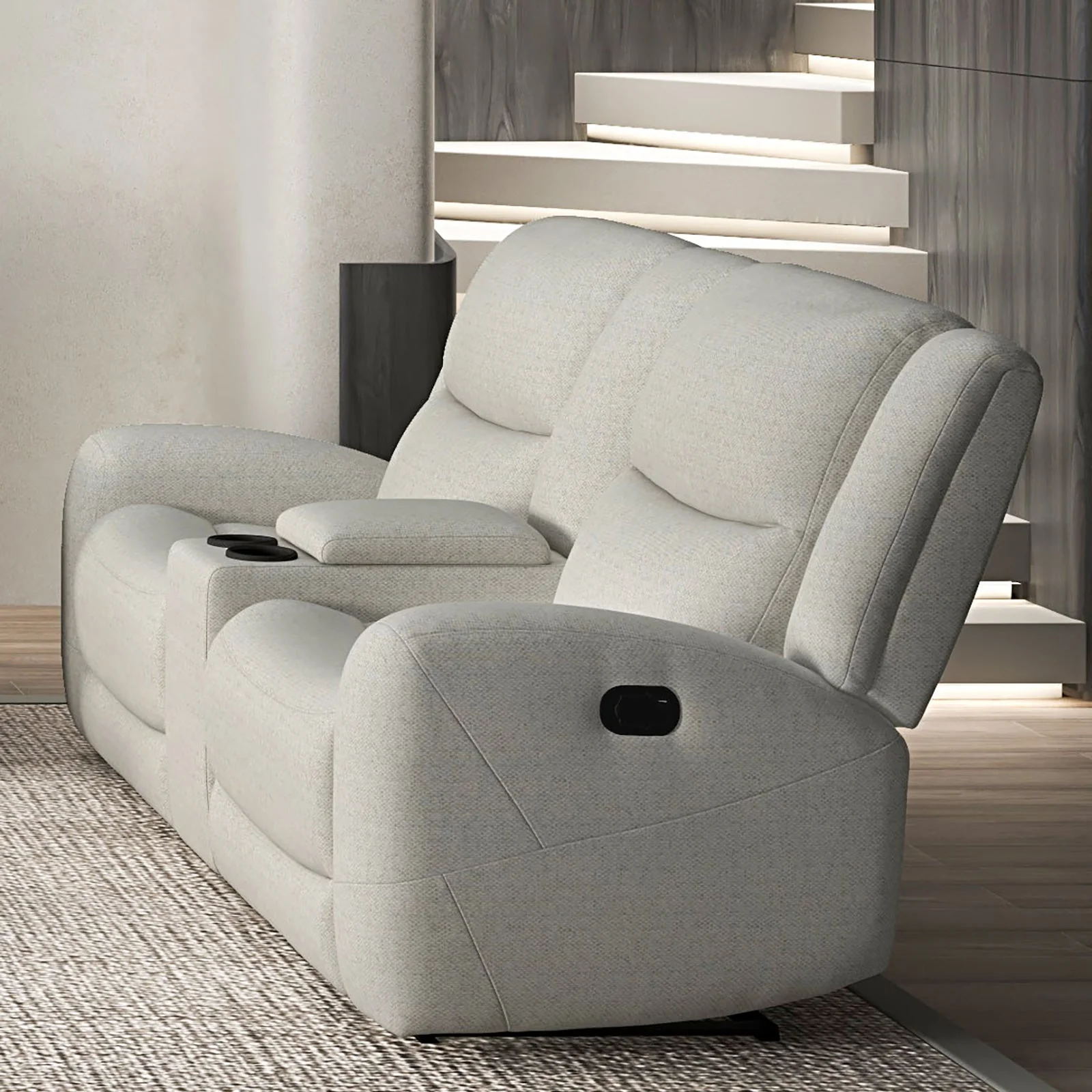 Giraldus Beige Sofa & Loveseat - Image 2