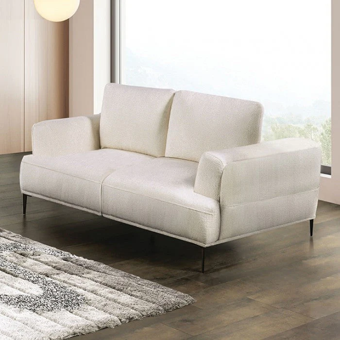 Gladbach Linen White Upholstery Living Room Set - Image 3