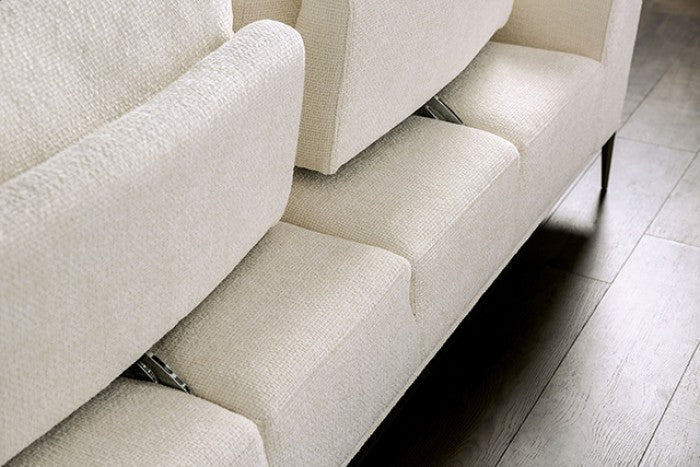 Gladbach Linen White Upholstery Living Room Set - Image 4
