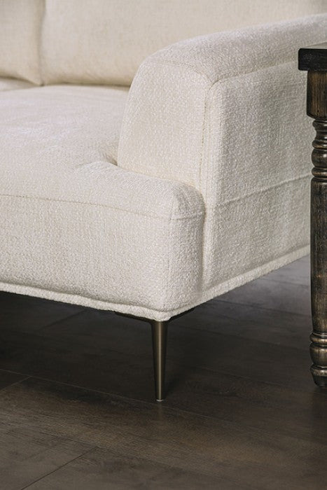 Gladbach Linen White Upholstery Living Room Set - Image 5