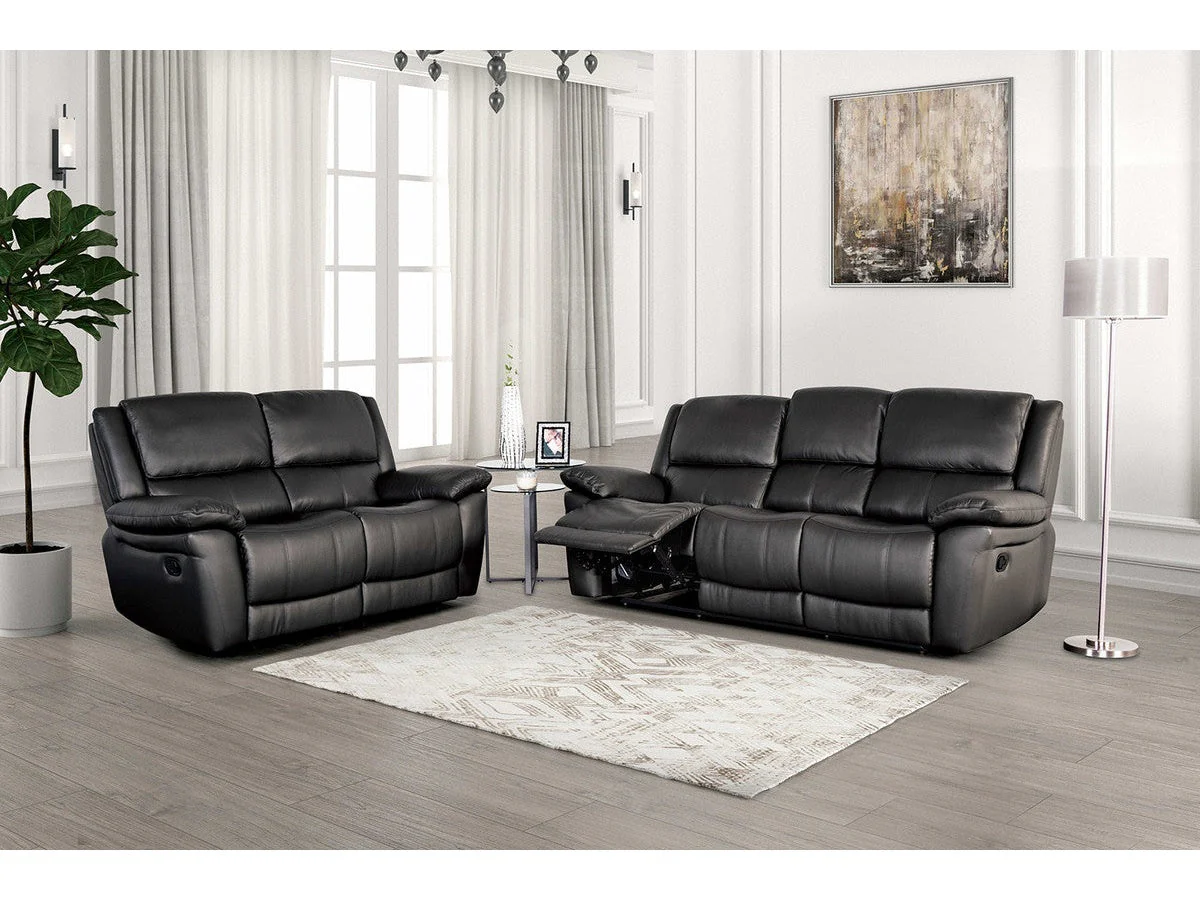 Glarus Black Sofa & Loveseat
