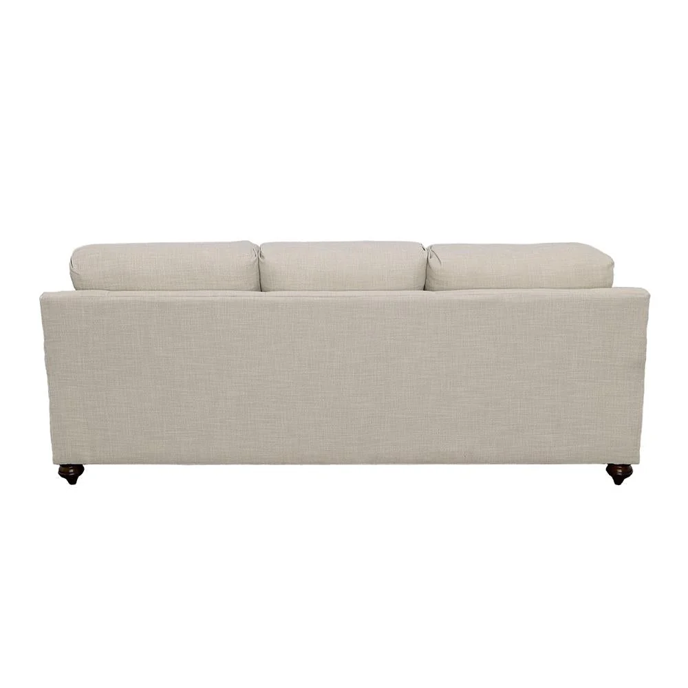 Glenn Light Gray and Blue Recessed Arms Living Room Set - Image 7