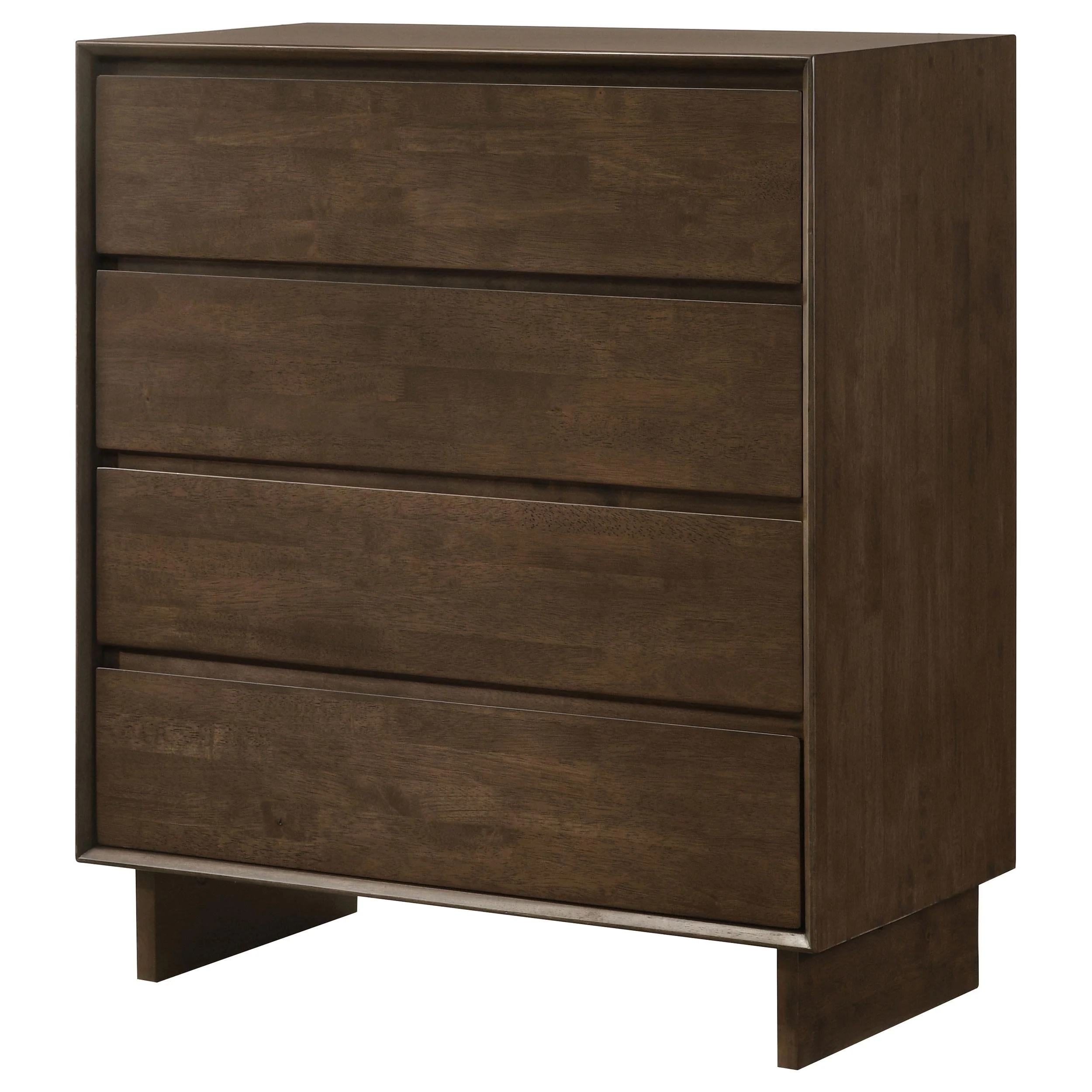 Glenwood 4-drawer Chest of Drawers Warm Brown - Image 3