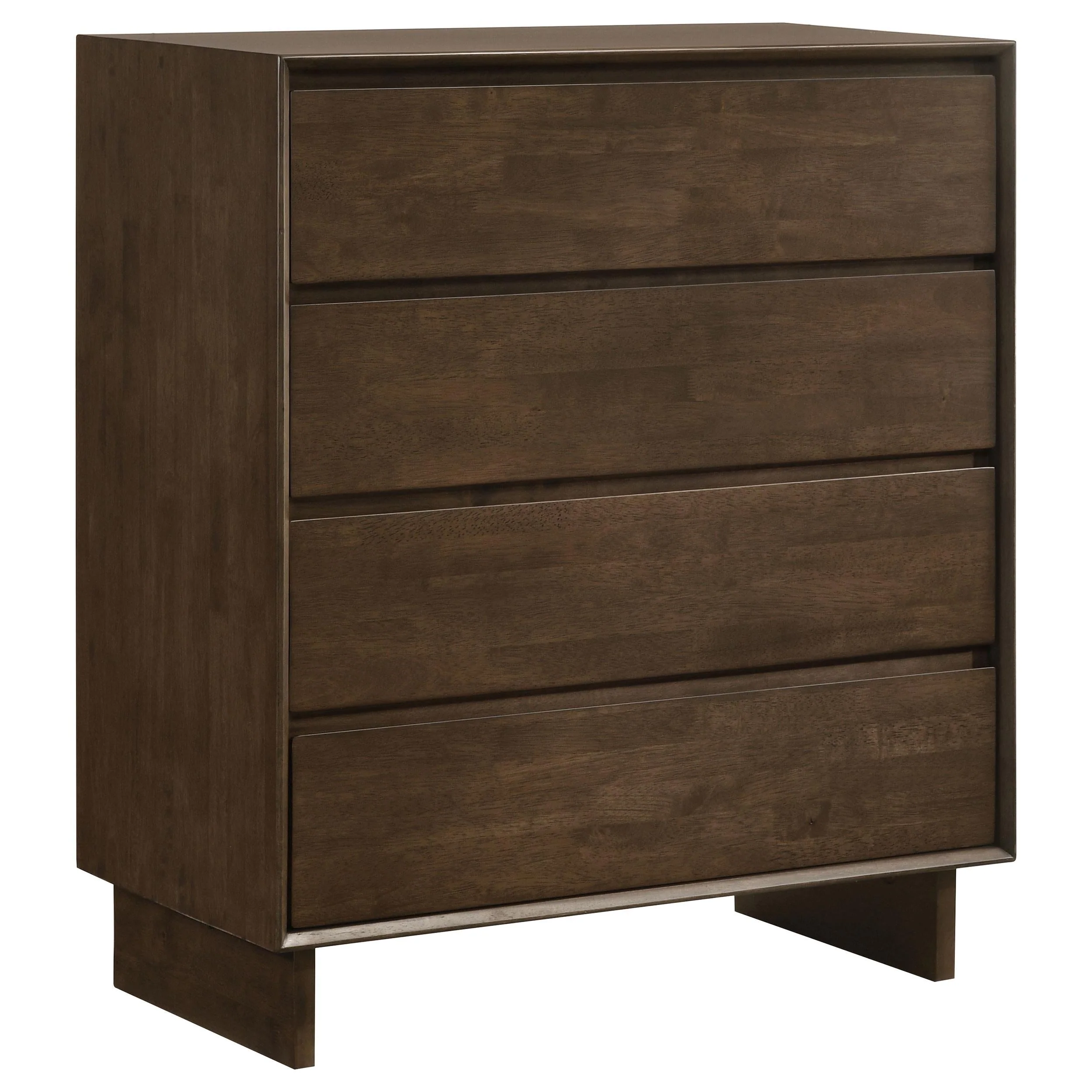 Glenwood 4-drawer Chest of Drawers Warm Brown - Image 4