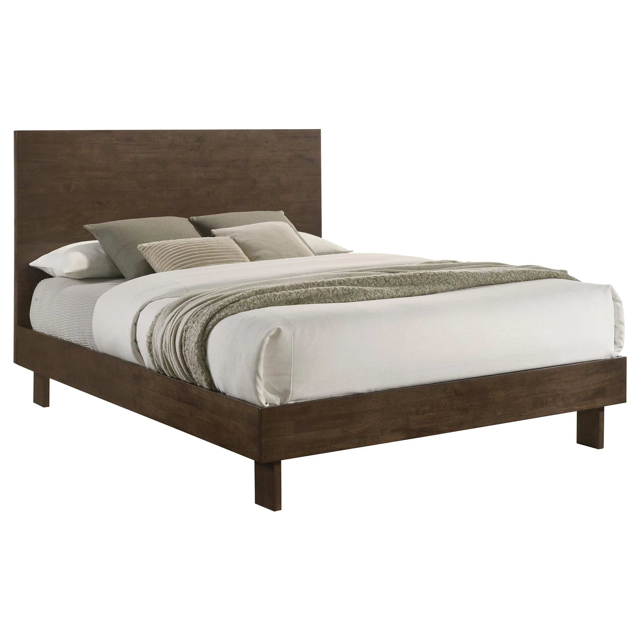 Glenwood Warm Brown 48-inch Eastern King Platform Panel Bed - Image 2
