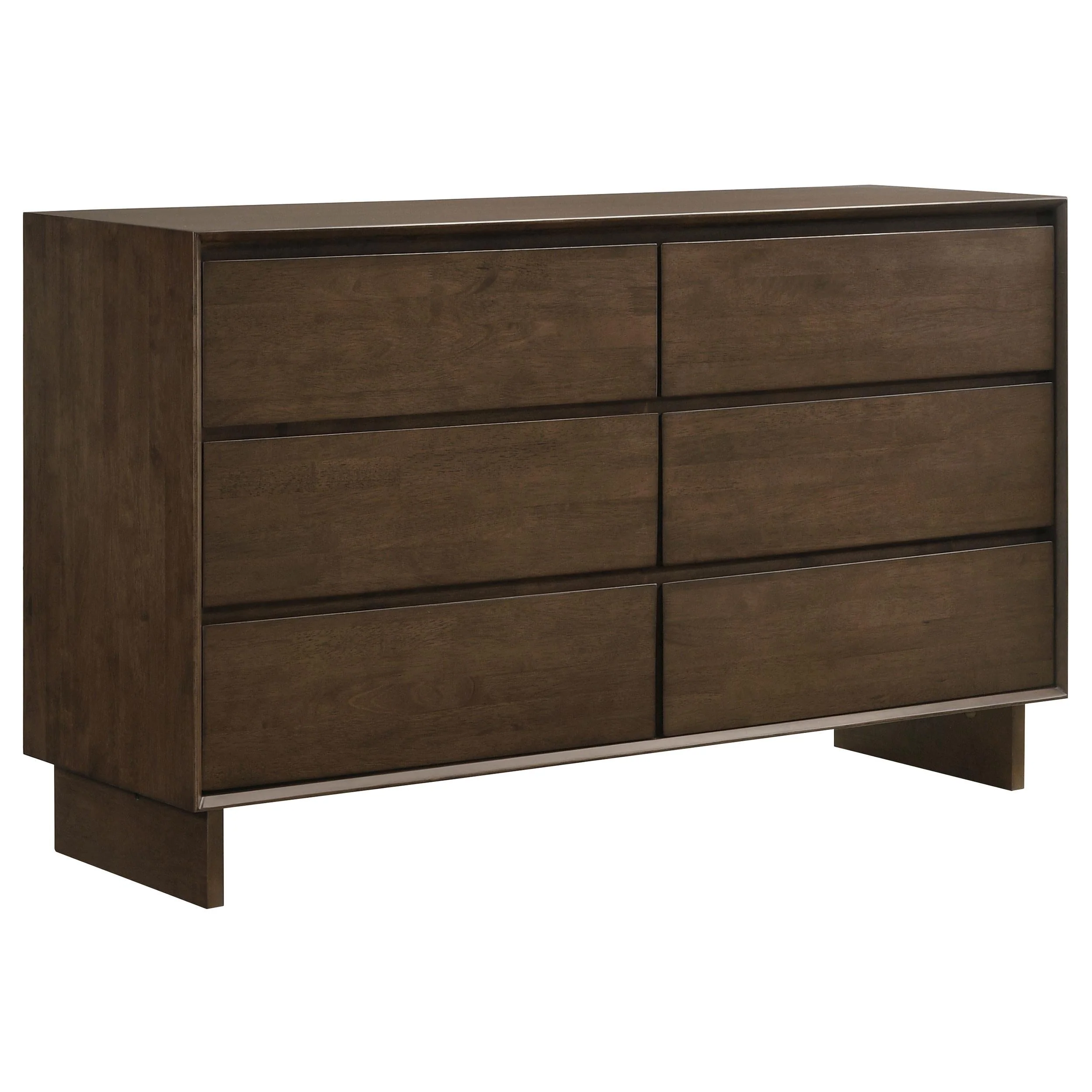 Glenwood Warm Brown 6-Drawer Dresser - Image 3