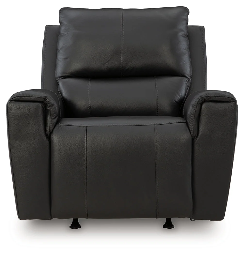 Glossmore Black Recliner - Image 4