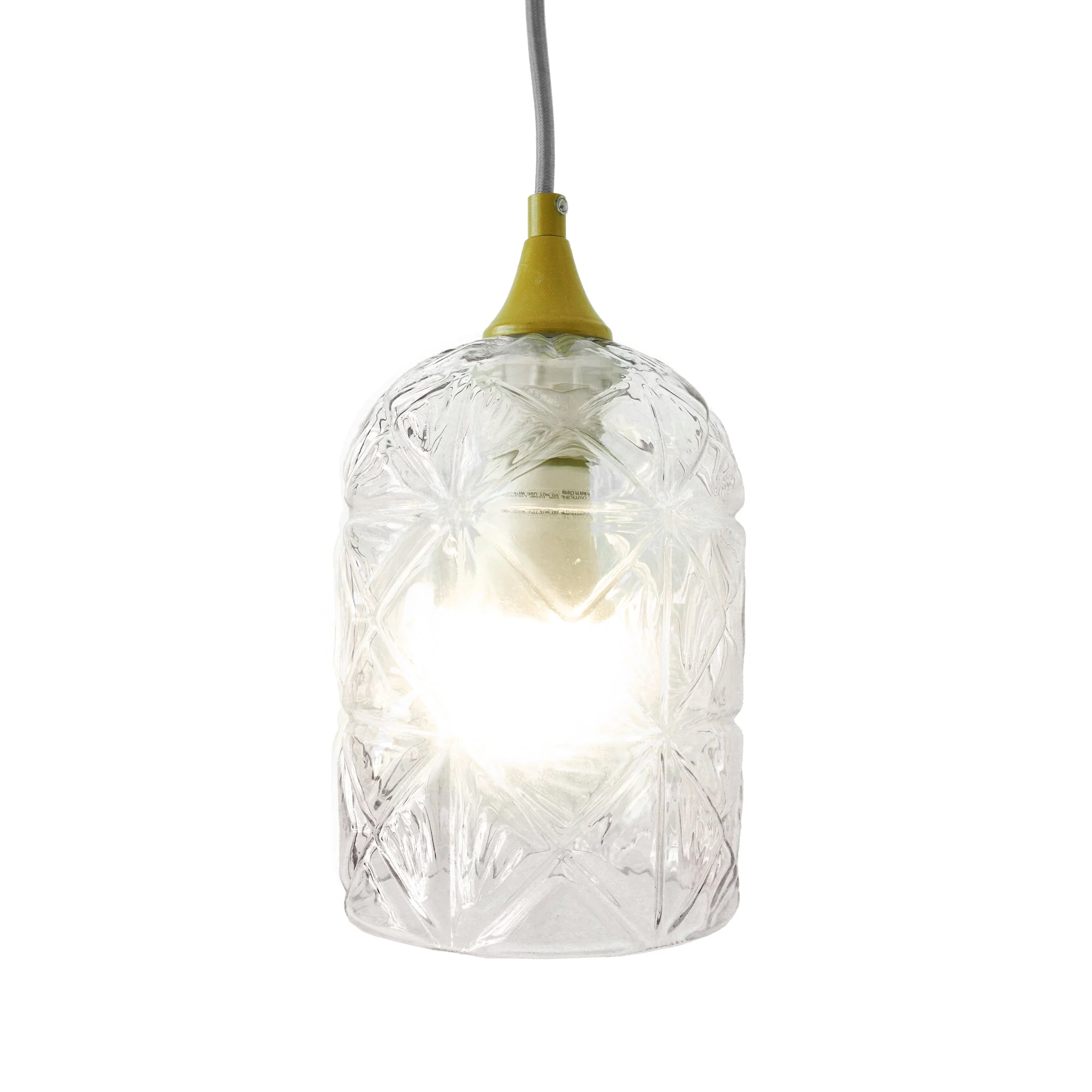 Glowline Pendant Lamp - Gold and Clear - Image 3