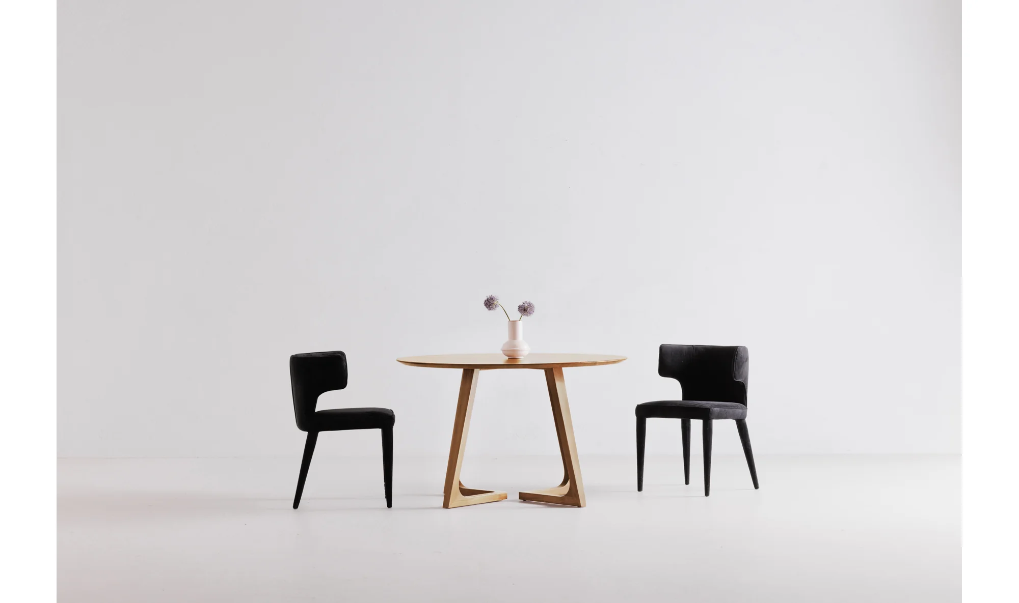 Godenza Round Dining Table Oak - Image 6