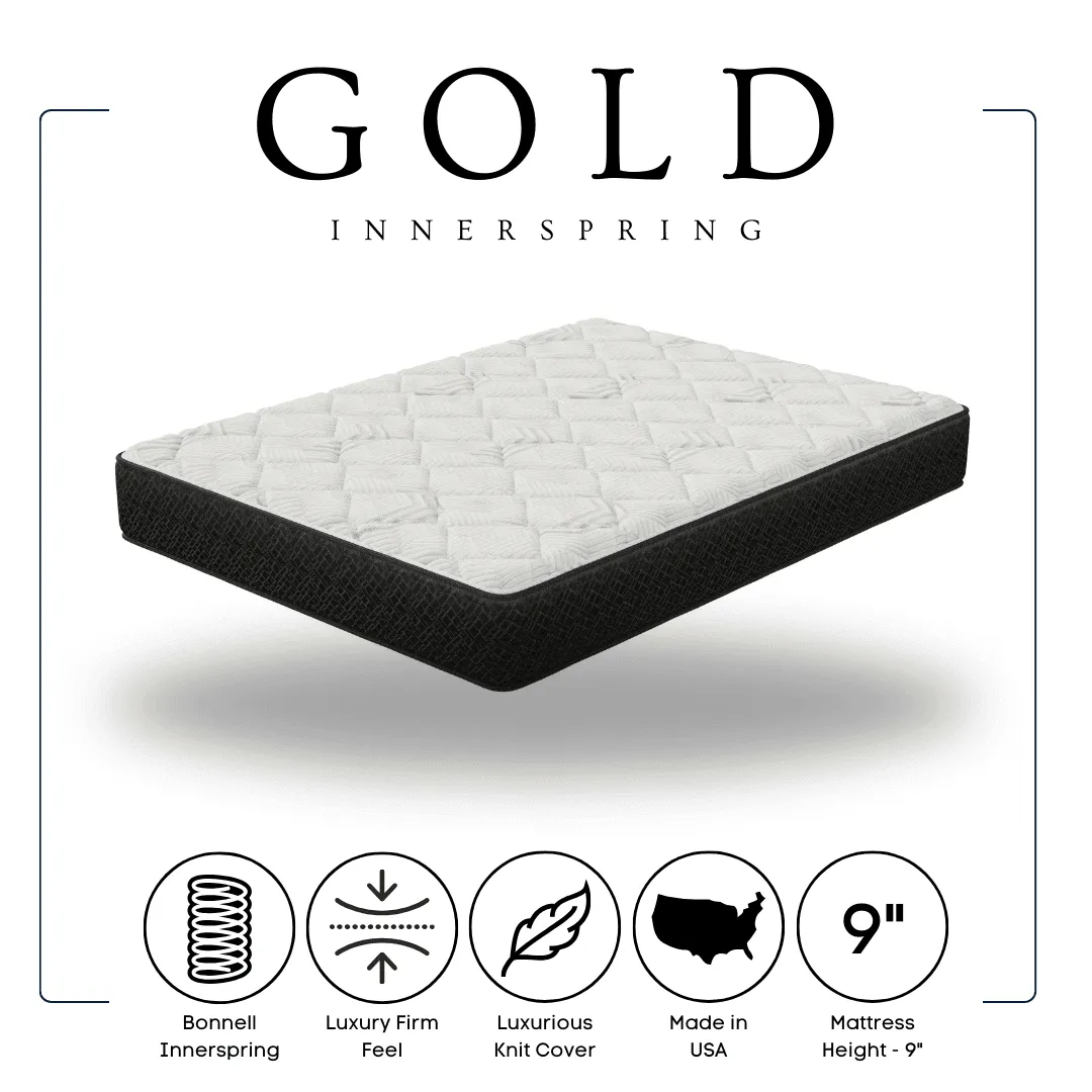 Gold 9" Innerspring King Mattress - Image 3