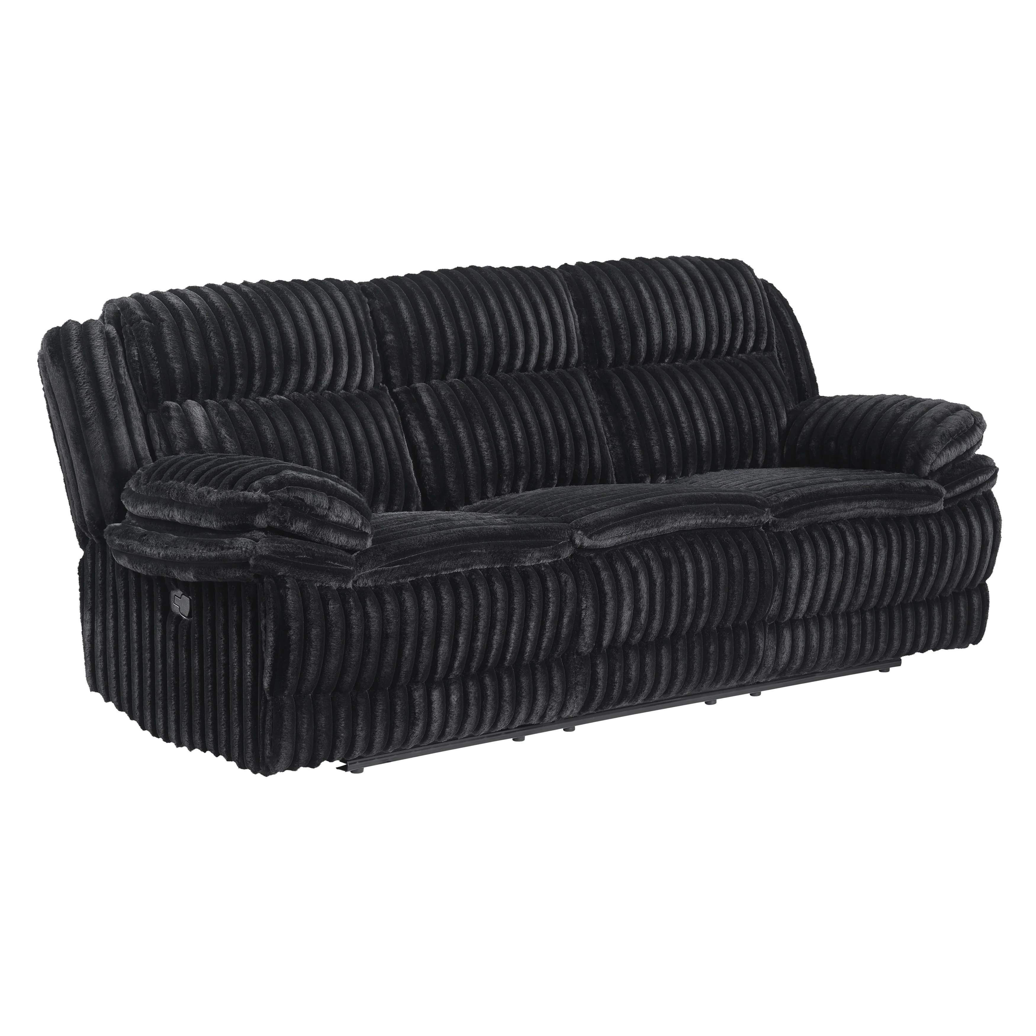 Goodland Black Double Reclining Sofa - Image 3