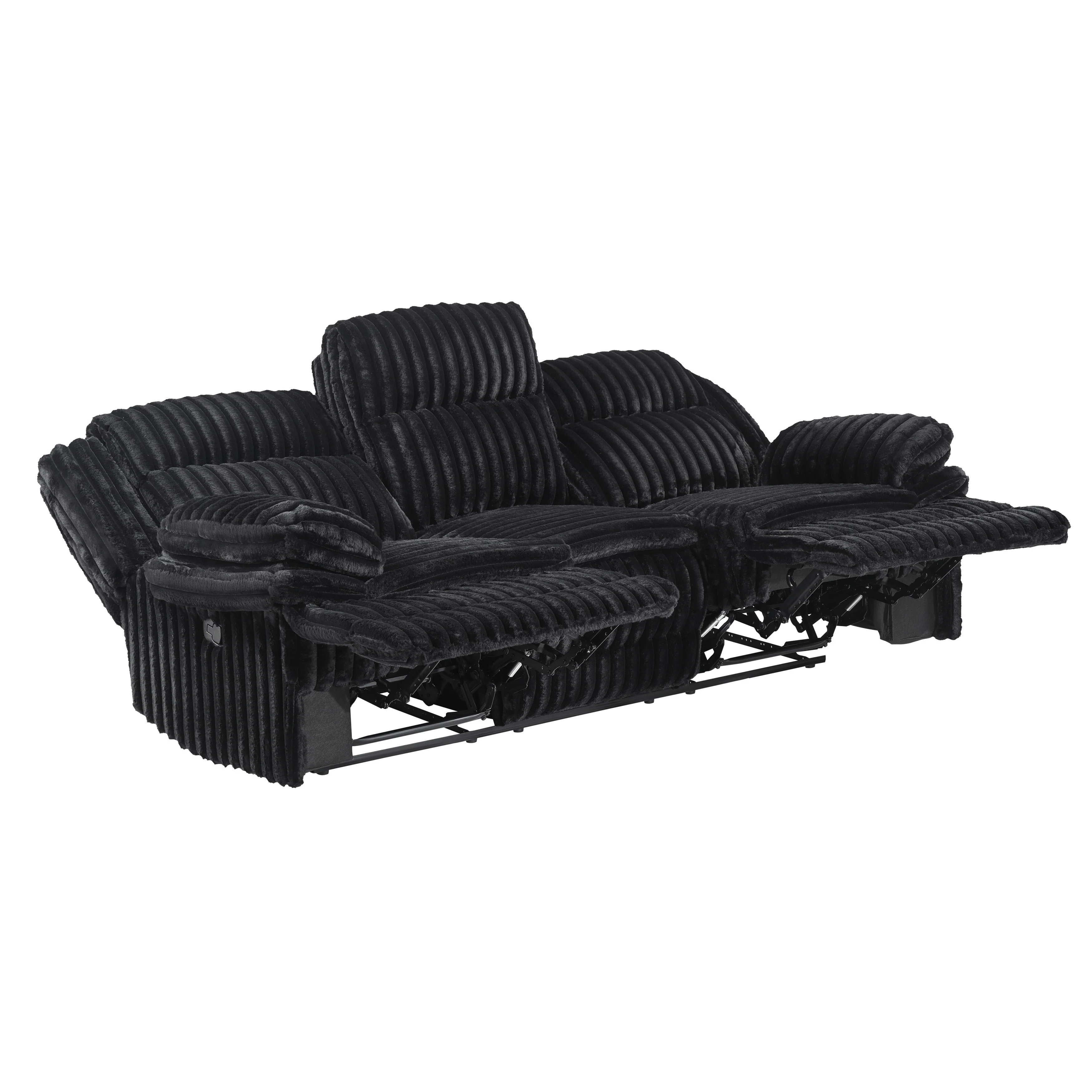 Goodland Black Double Reclining Sofa - Image 5