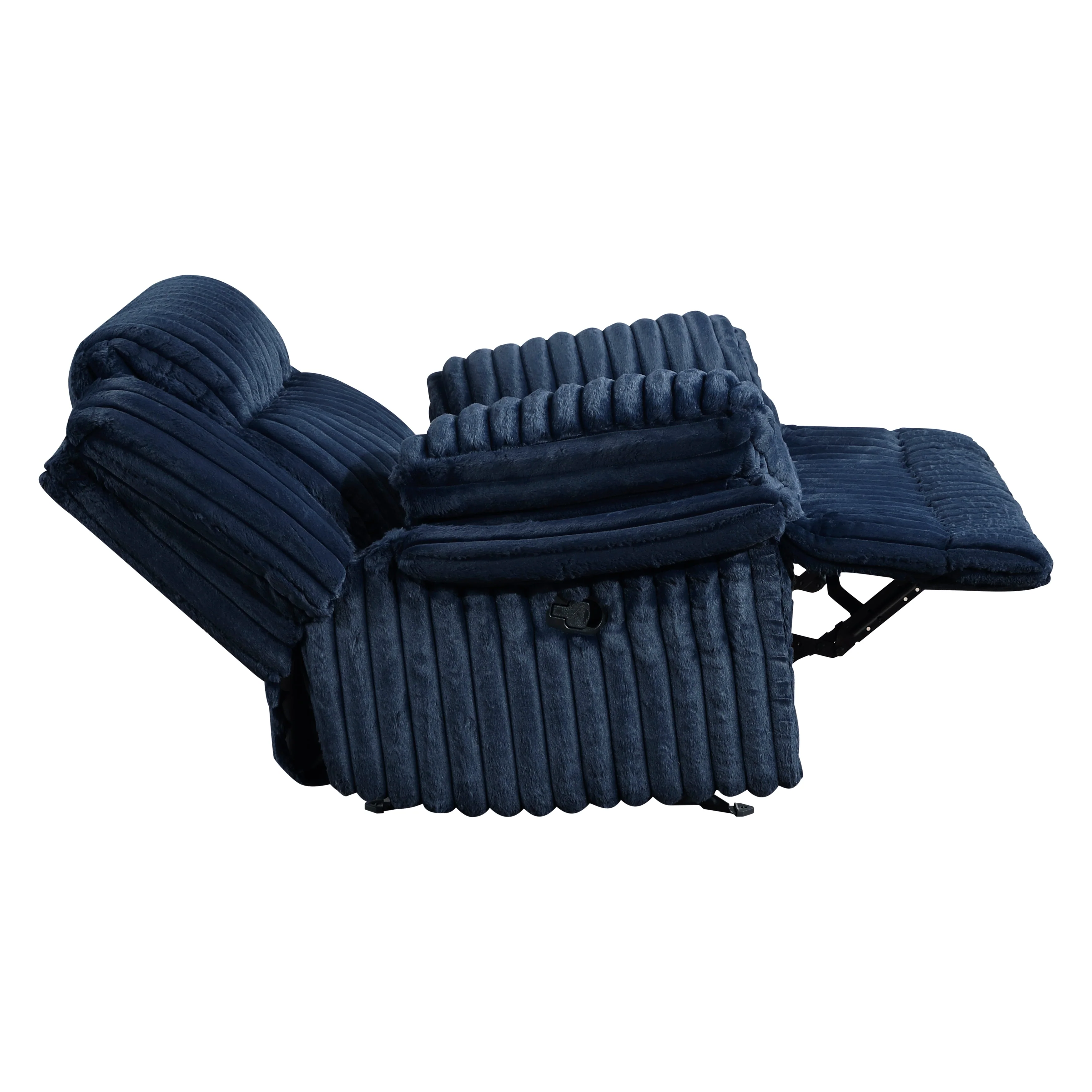 Goodland Blue Glider Reclining Chair - Image 10