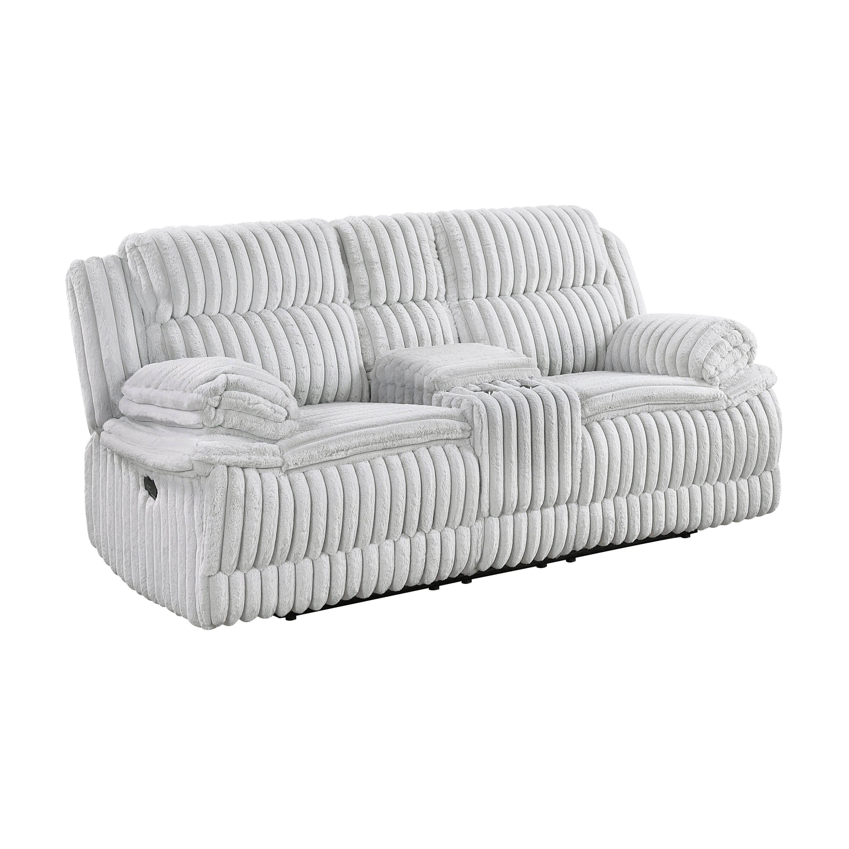 Goodland Gray Double Reclining Living Room Set - Image 8
