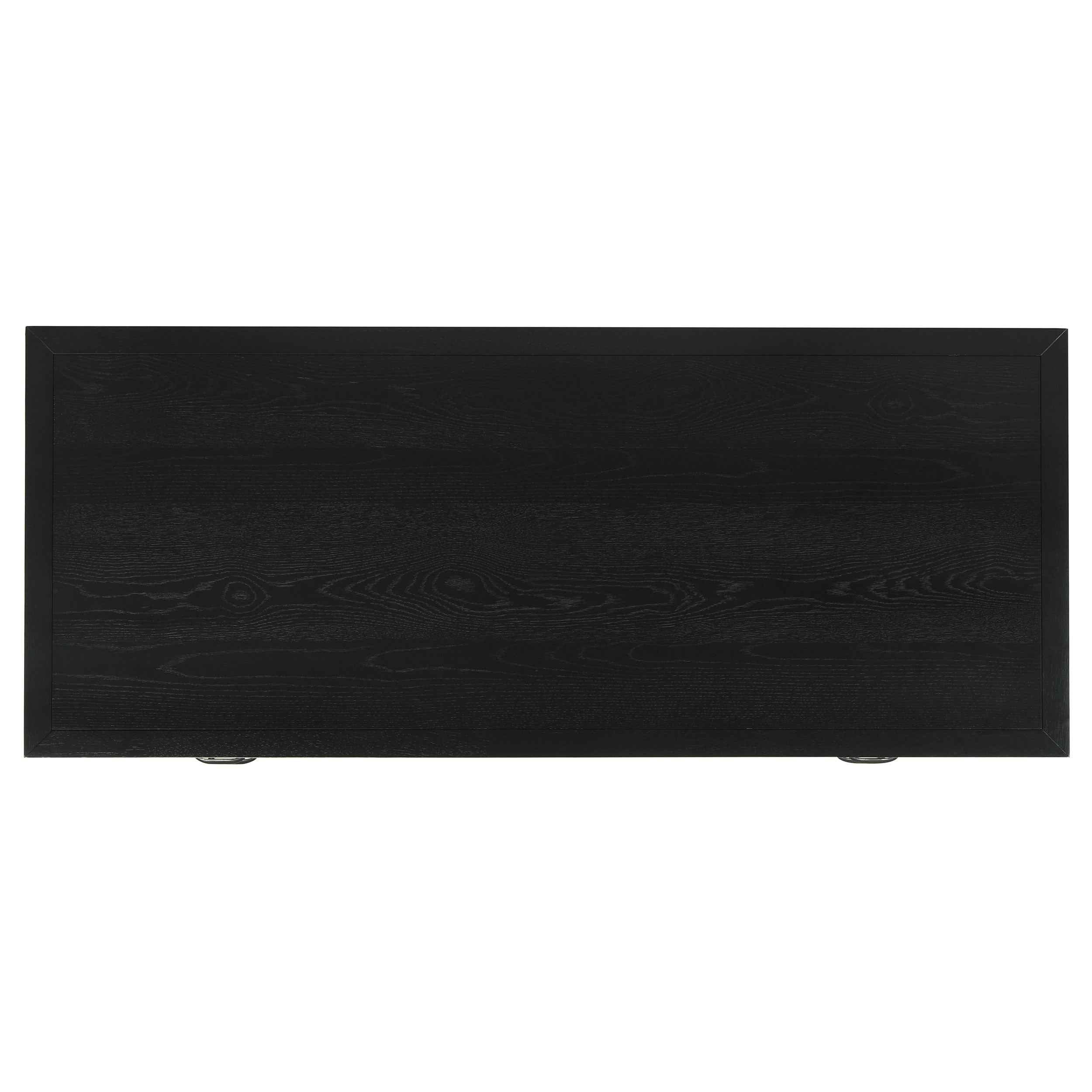 Goodson Black 64-inch 4-Drawer Double Pedestal Computer Desk - Image 12