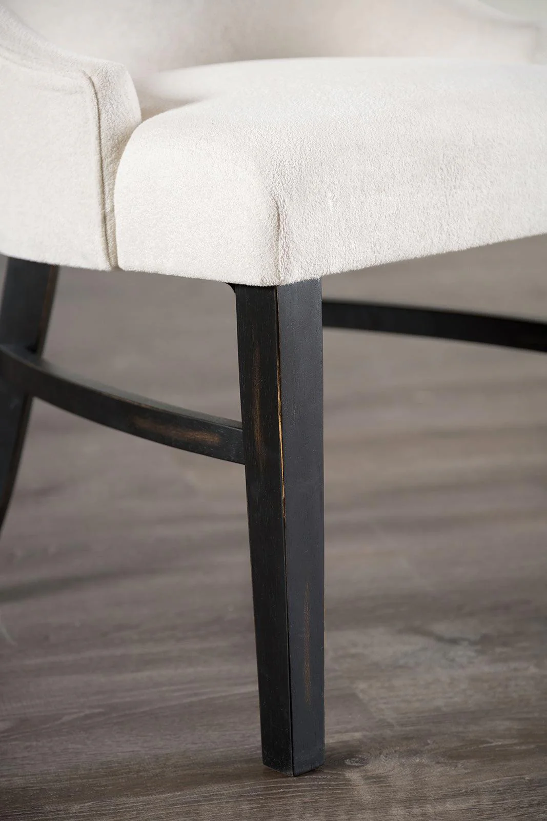 Gosport Black/Beige Arm Chair, Set of 2 - Image 2