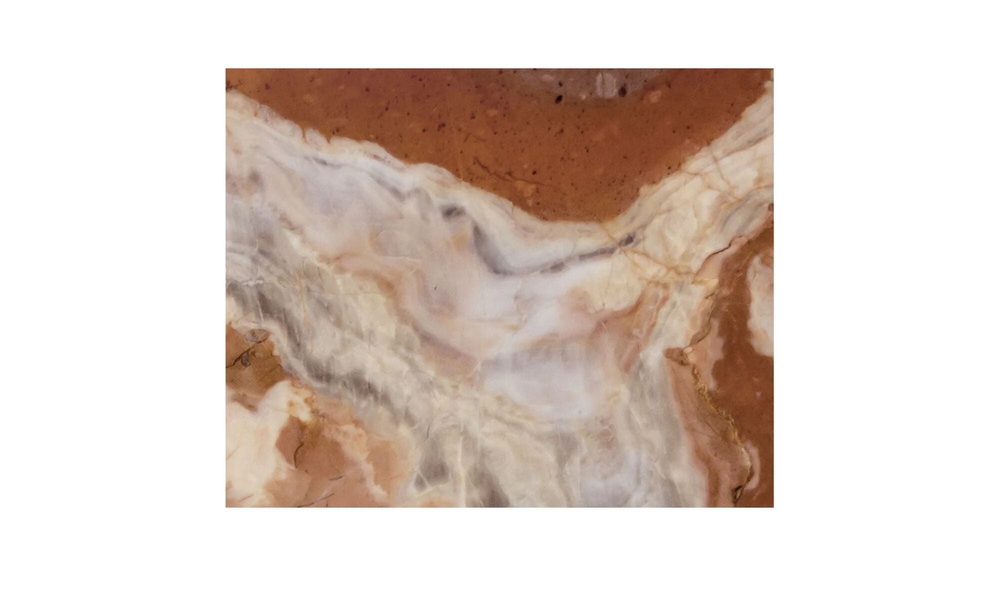 Grace Accent Table Orange Levante Marble - Image 6