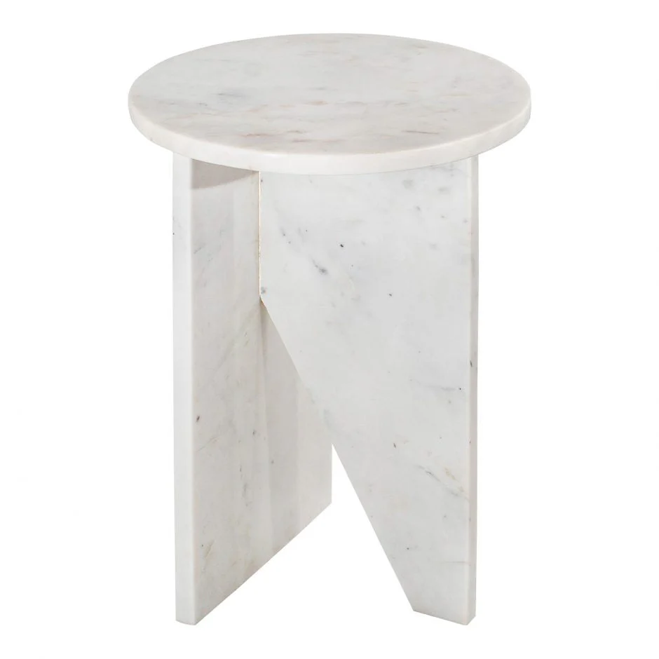 Grace Accent Table White Marble - Image 6