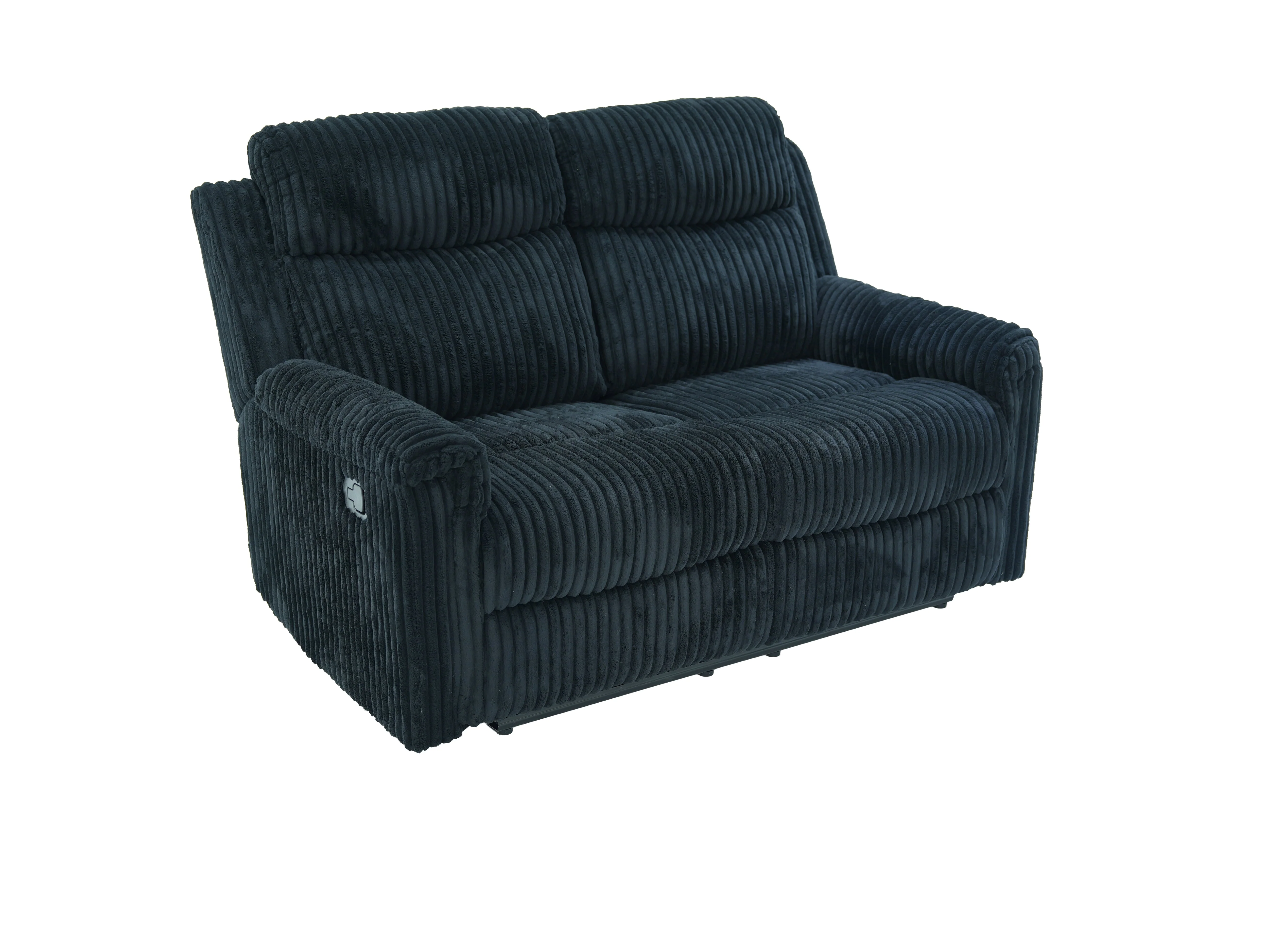 Grace Black Corduroy 3-Piece Reclining Set - Image 8