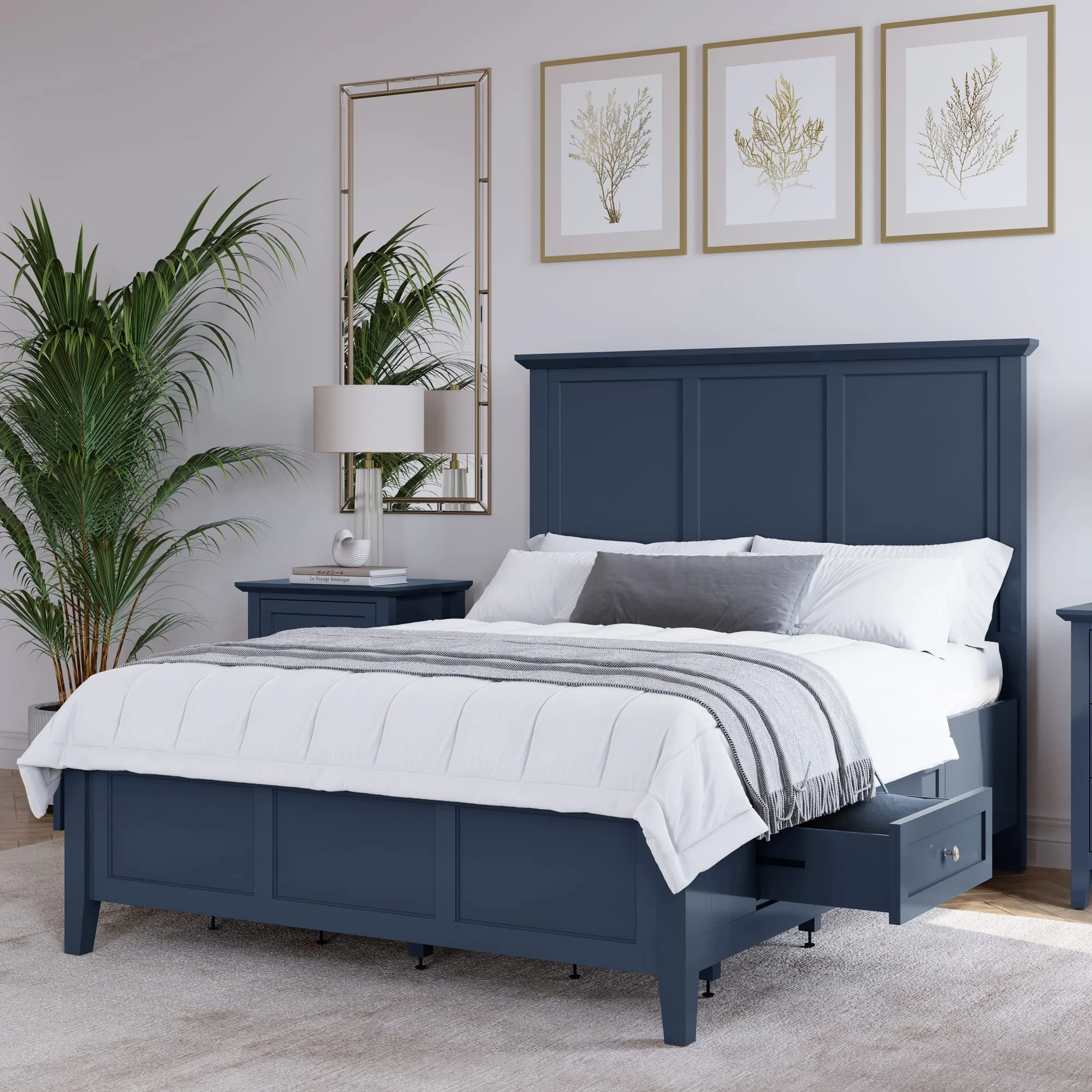 Grace Blueberry Twin Storage Bed - Image 2