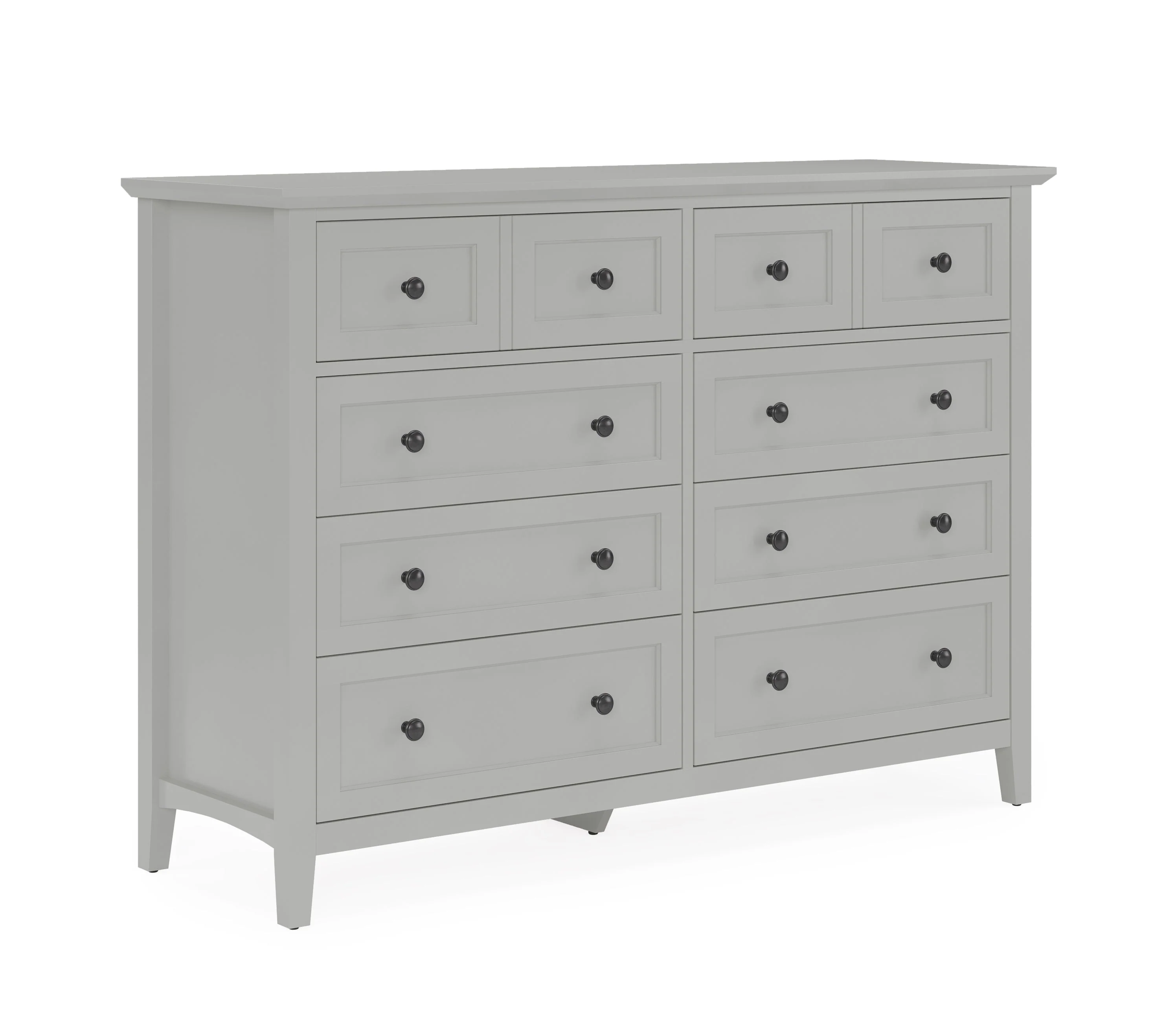 Grace Eight Drawer Dresser in Elephant Gray - Image 4