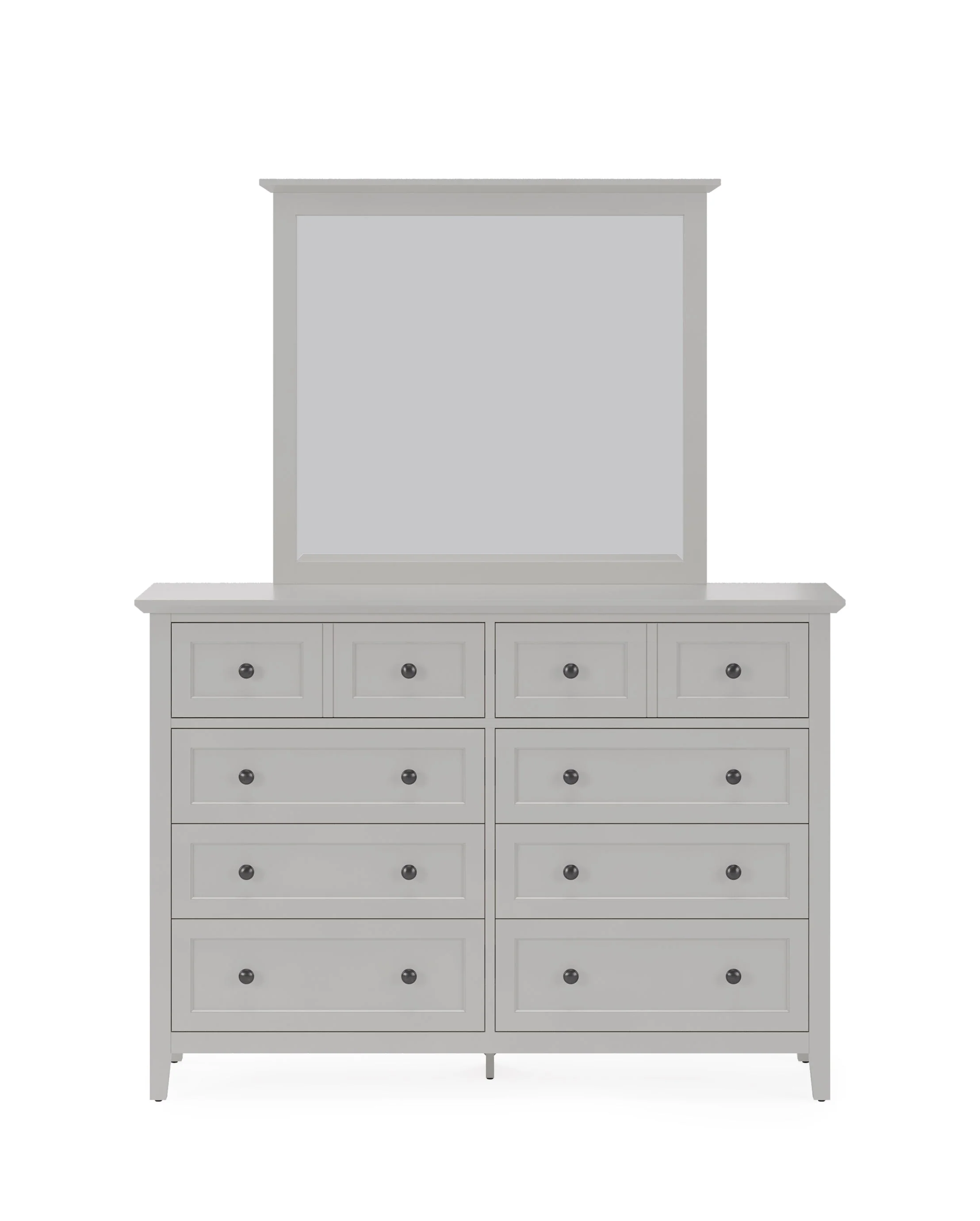 Grace Eight Drawer Dresser in Elephant Gray - Image 9