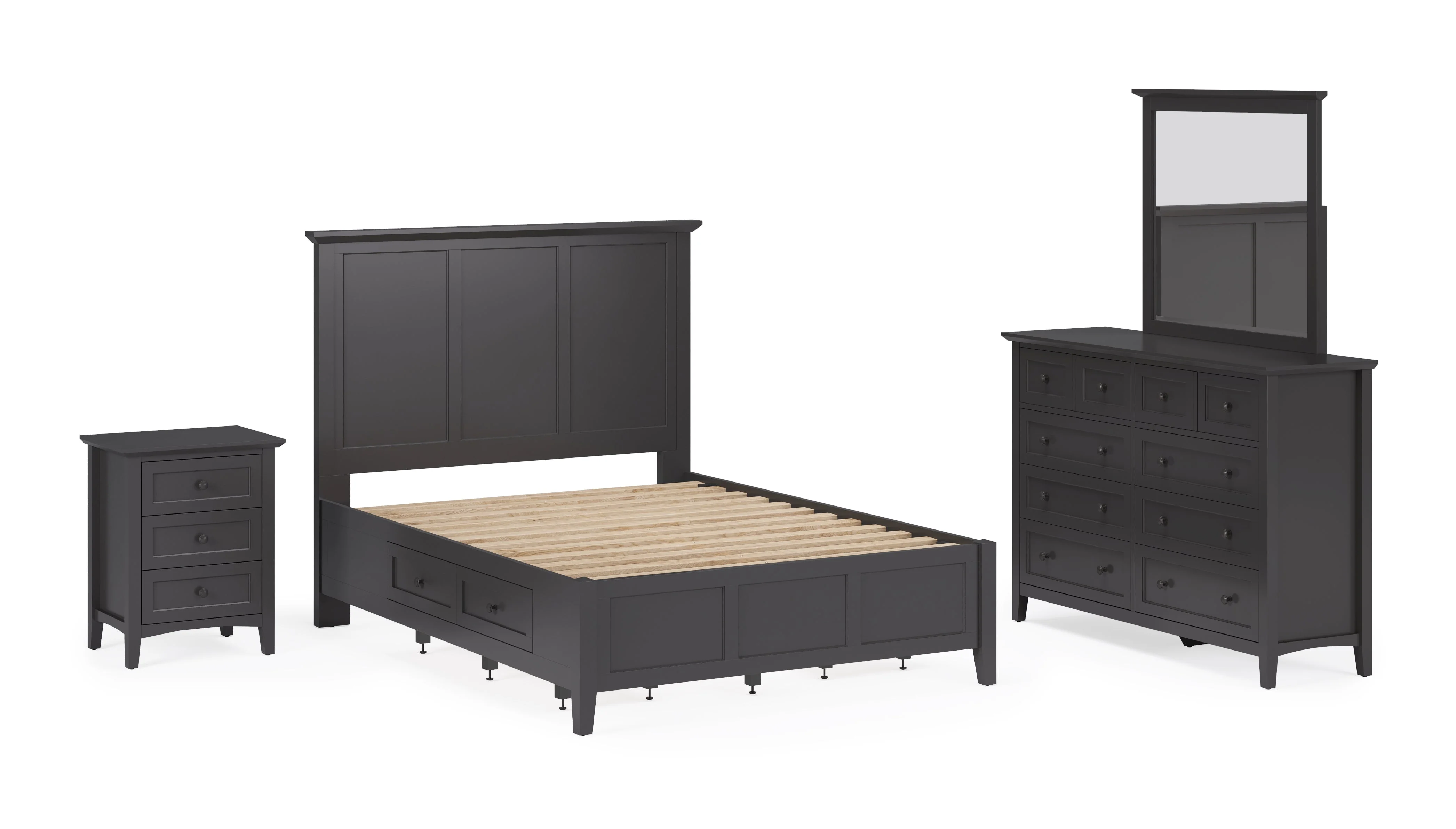 Grace Eight Drawer Dresser in Raven Black - Image 8