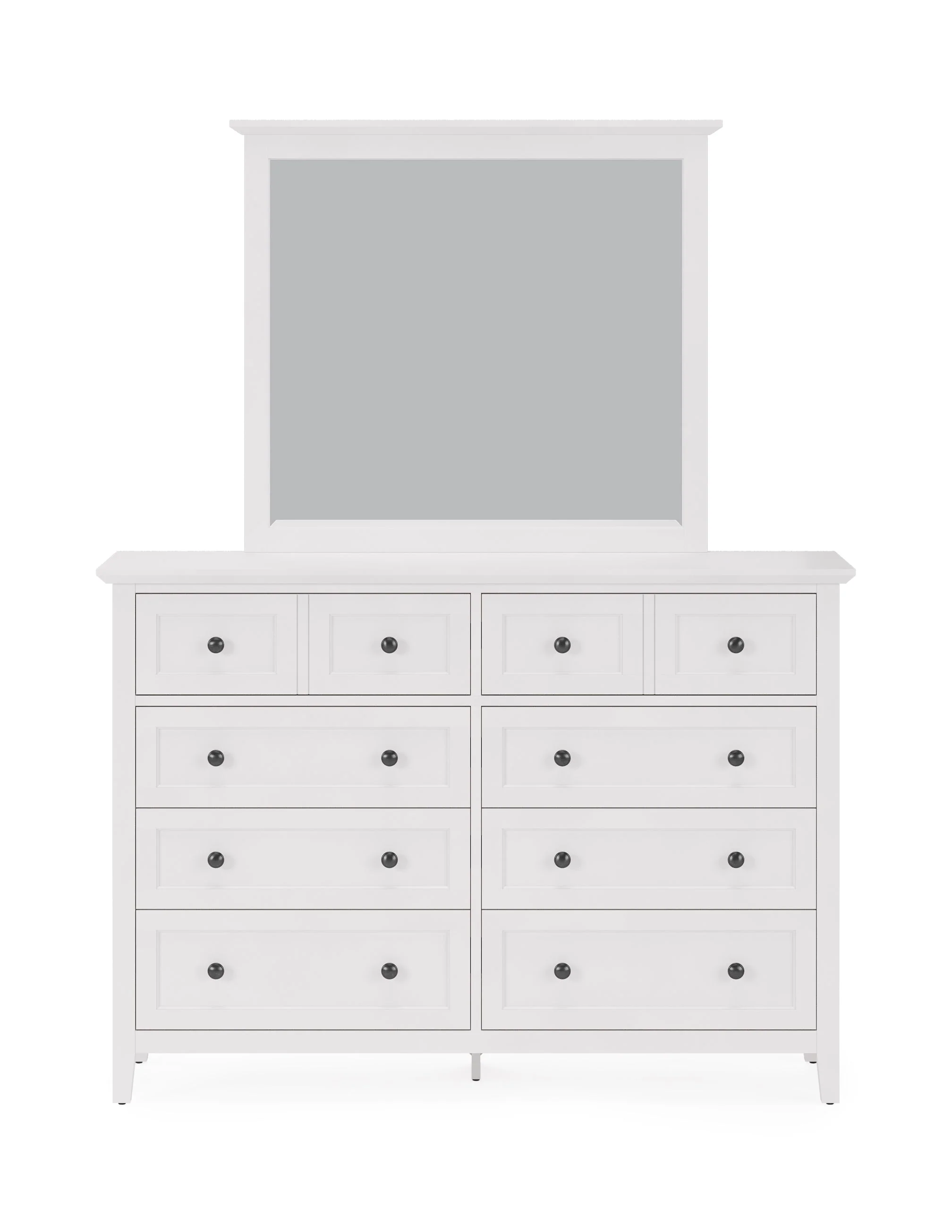 Grace Eight Drawer Dresser in Snowfall White - Image 8