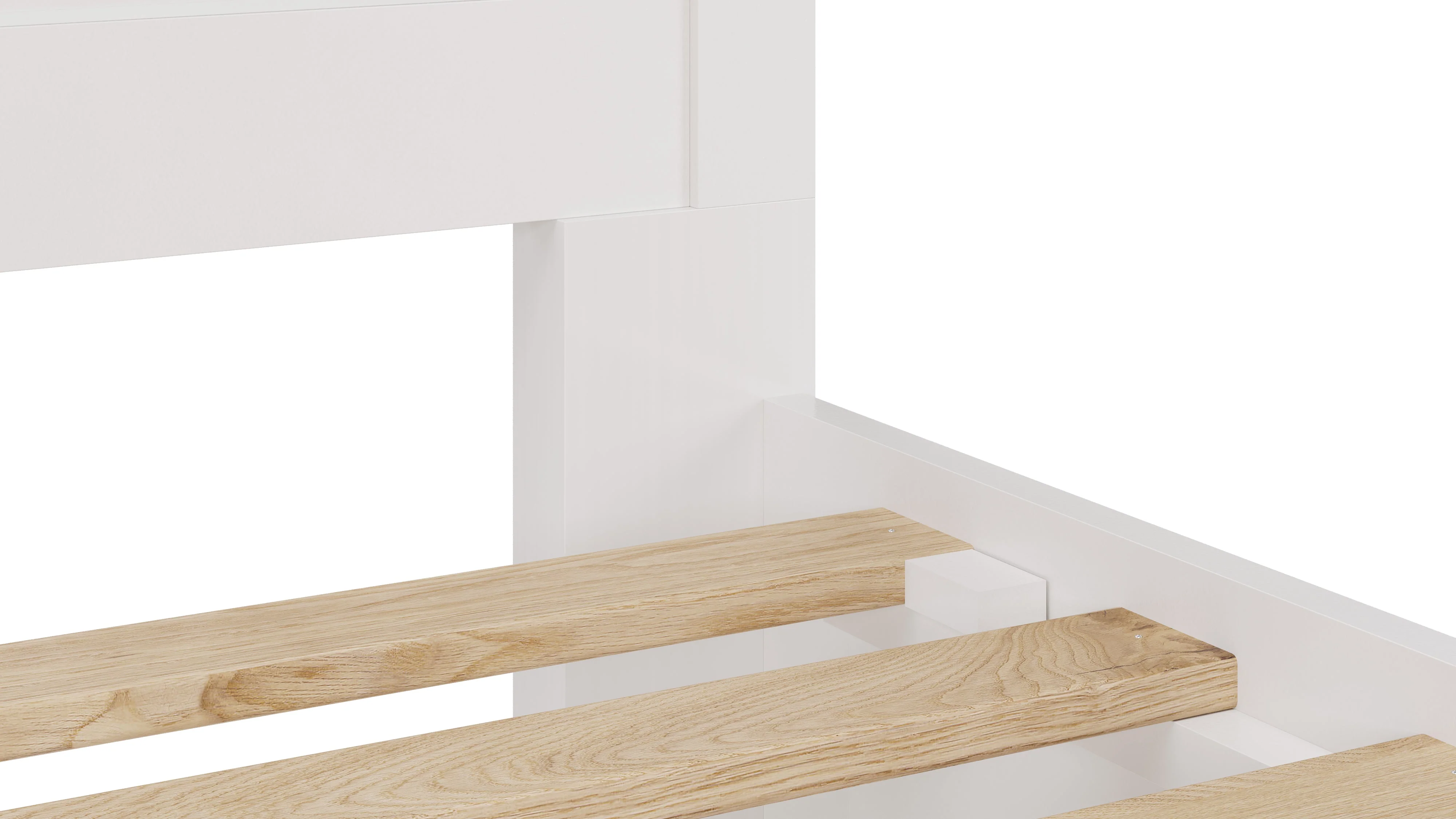 Grace Four Drawer California King Platform Storage Bed in Snowfall White - Image 5
