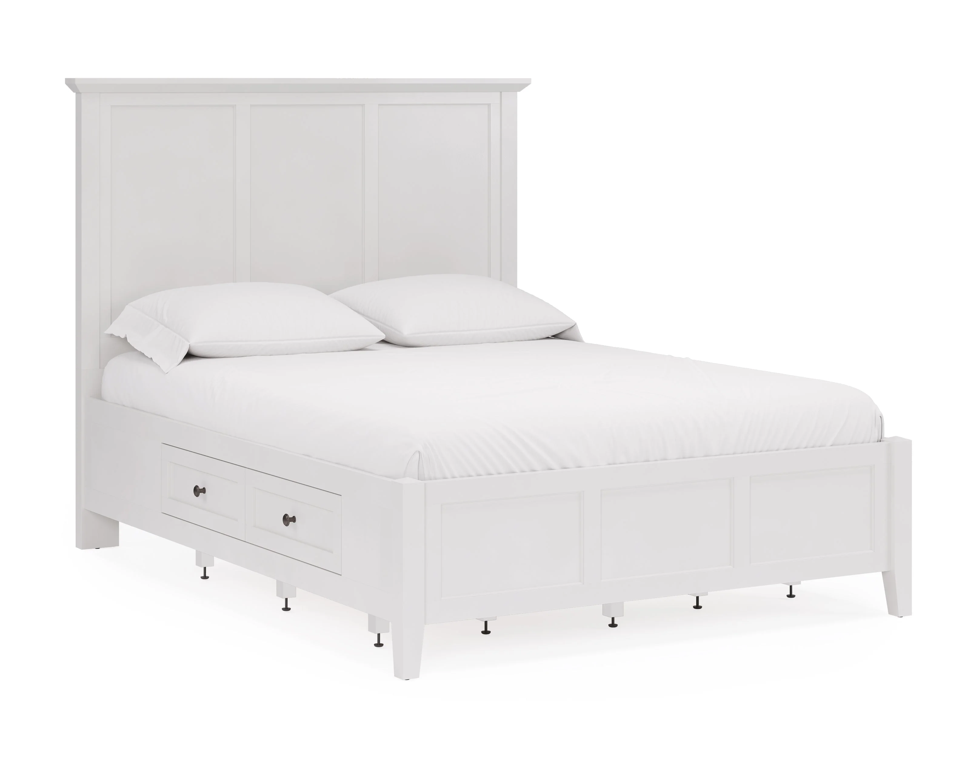 Grace Four Drawer California King Platform Storage Bed in Snowfall White - Image 7