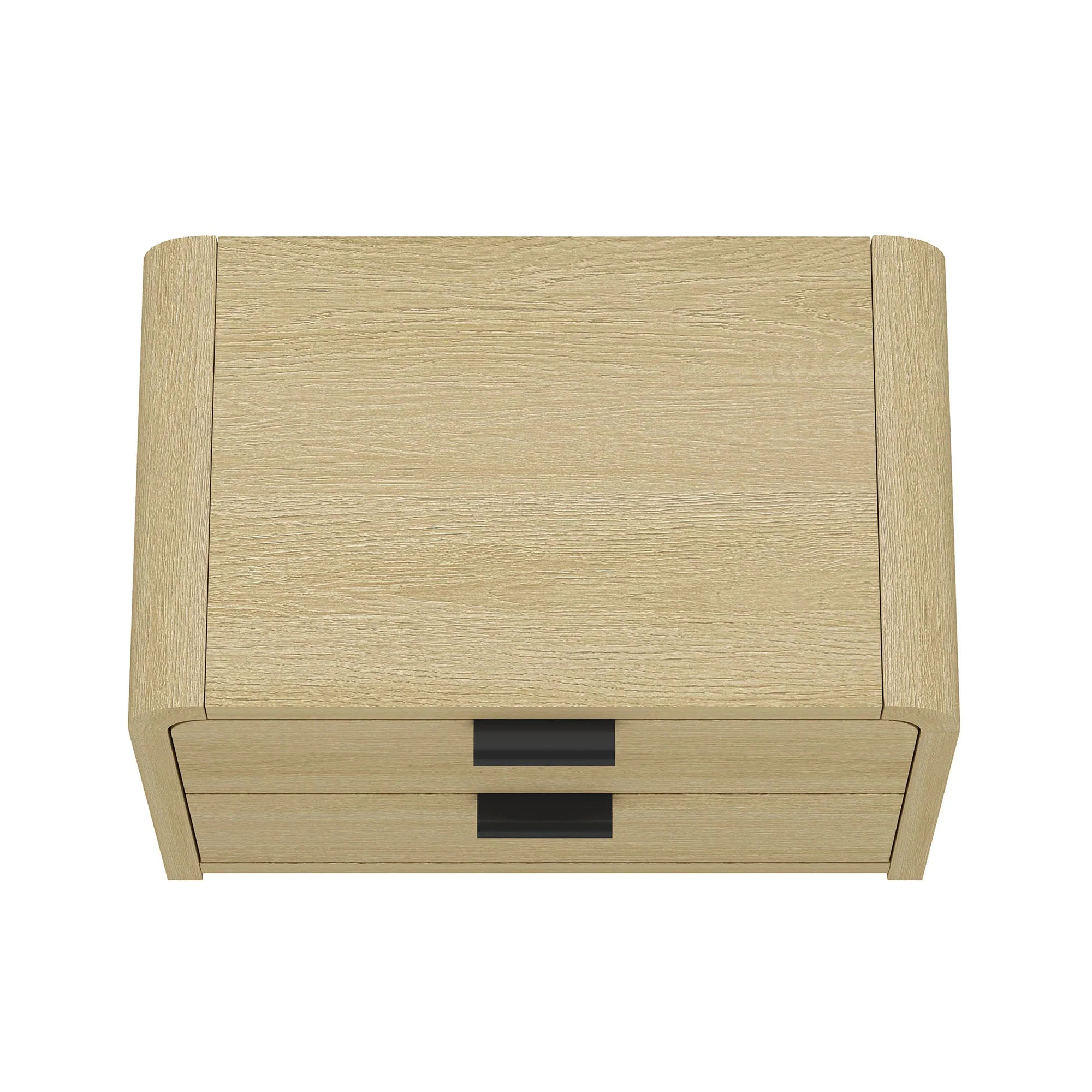 Grace Nightstand in Natural Oak and Black (set of 2) - Image 9