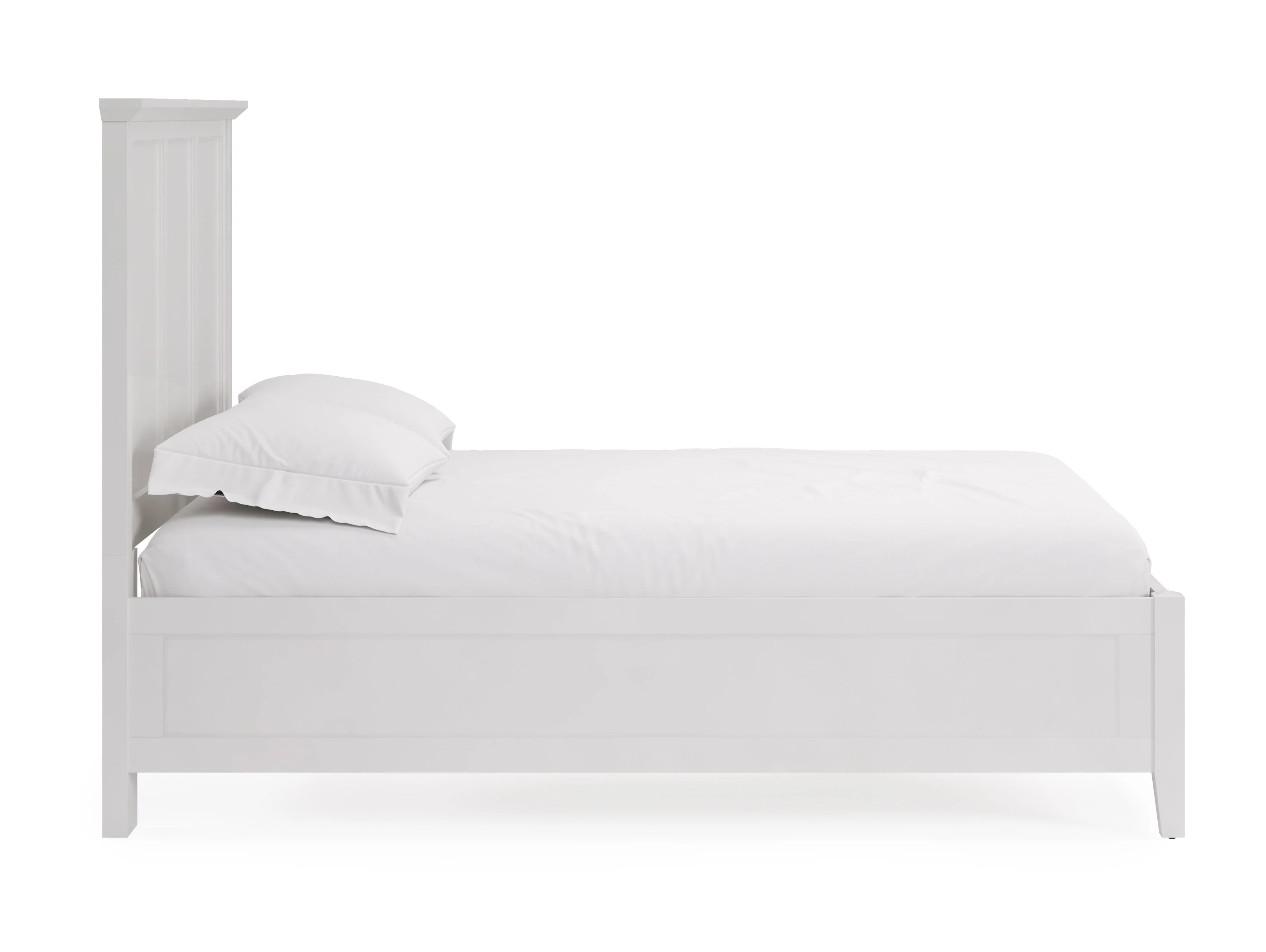 Grace Three California King Panel Bed in Snowfall White - Image 4
