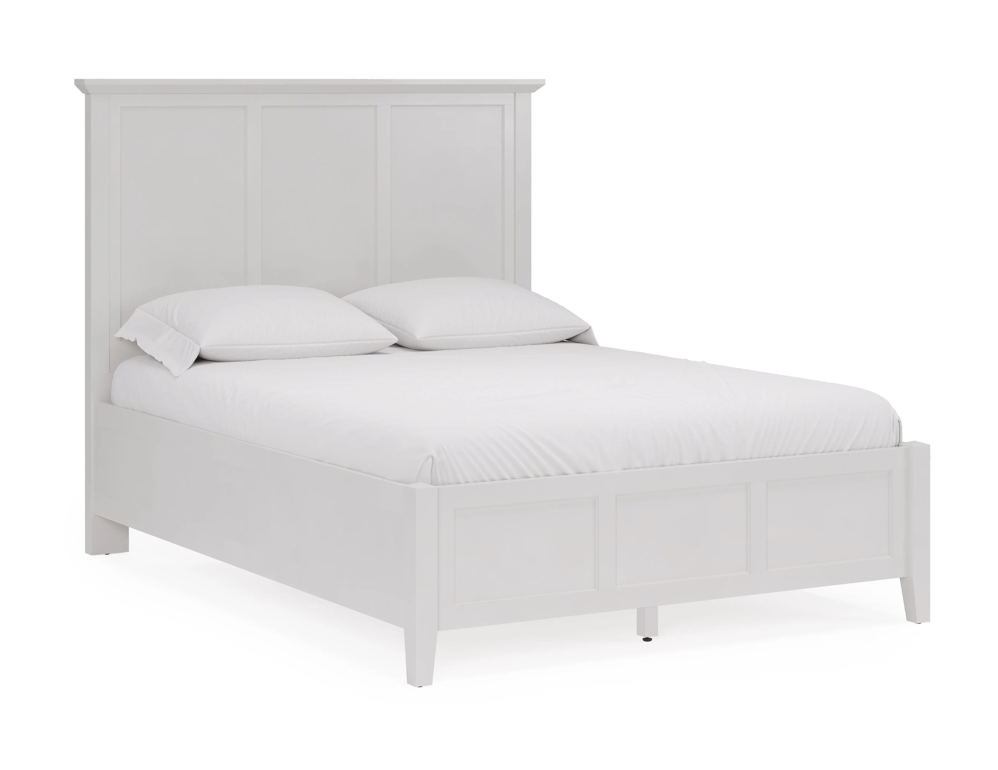 Grace Three California King Panel Bed in Snowfall White - Image 5