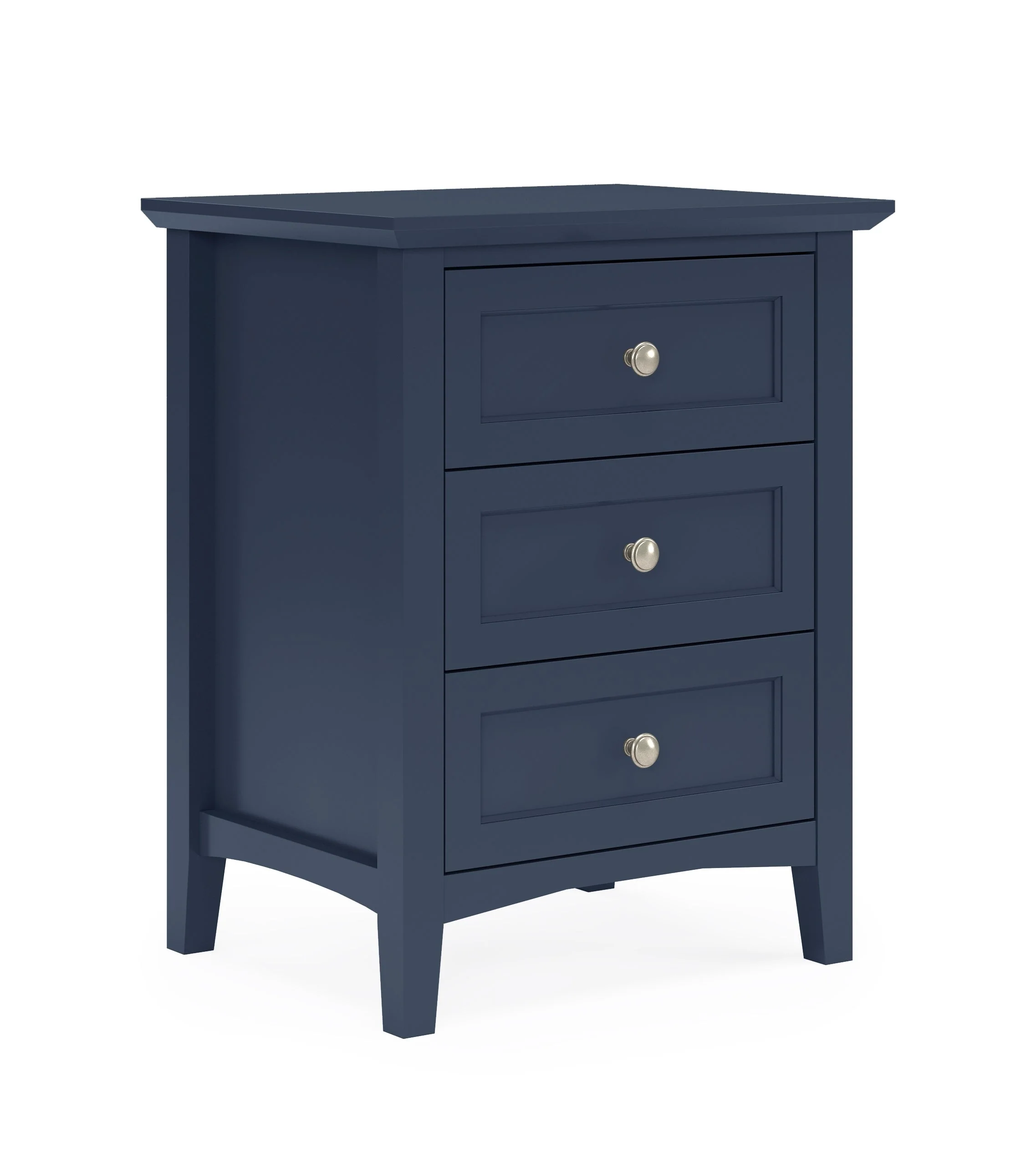 Grace Three Drawer Nightstand in Blueberry - Image 3