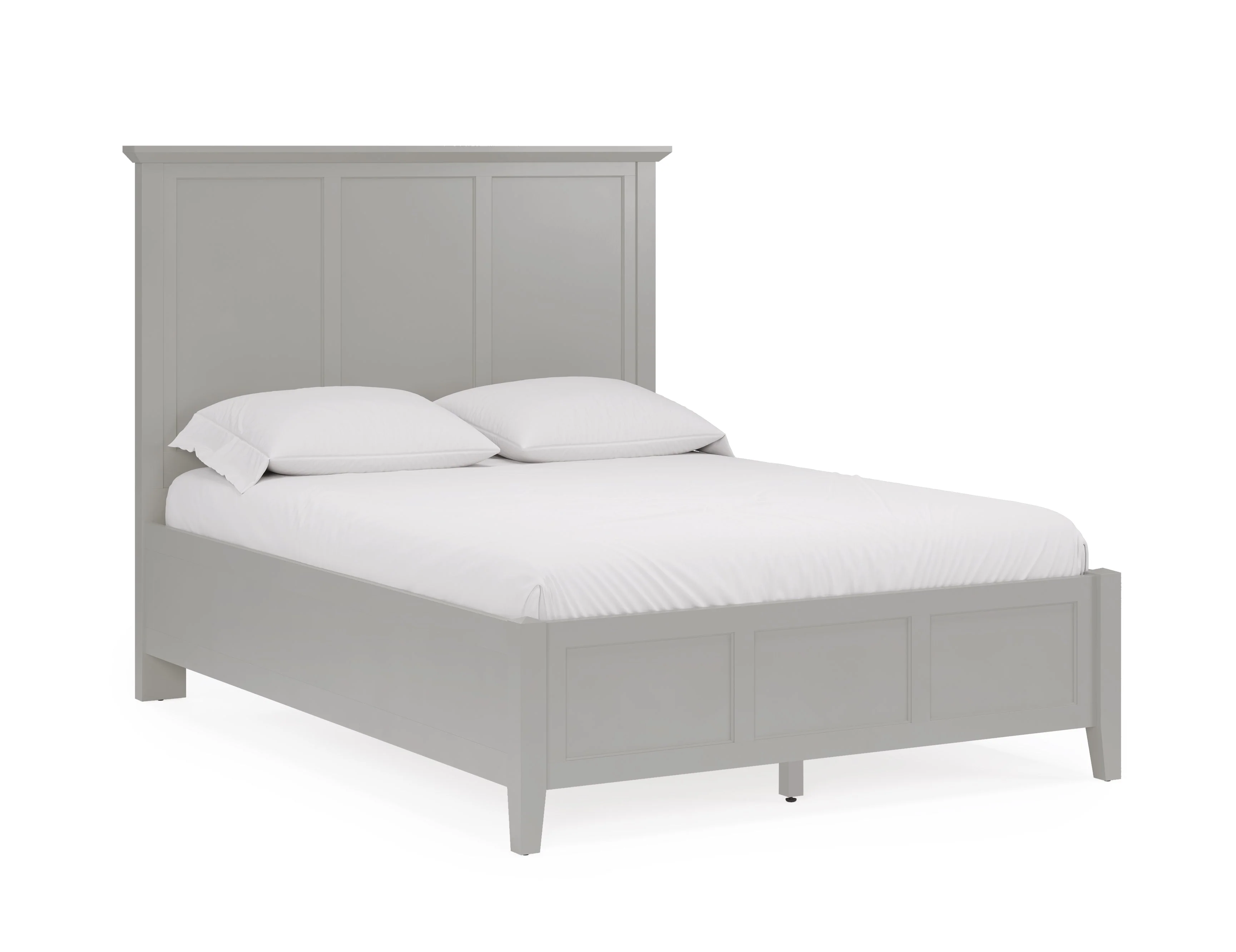 Grace Three Eastern King Panel Bed in Elephant Grey - Image 3